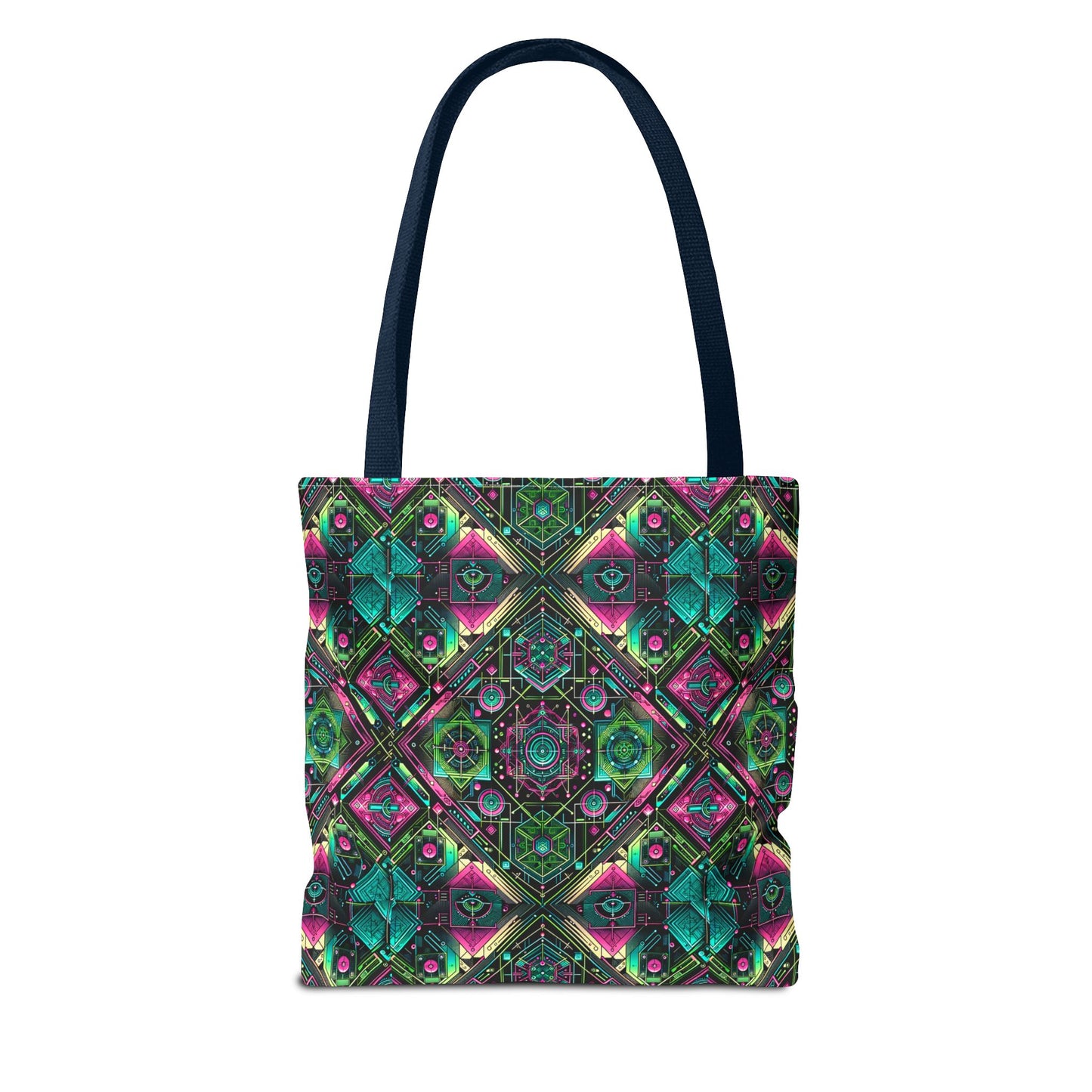 Tech-Infused Graphics Tech-Forward Streetwear Tote Bag - 8404 Design-45