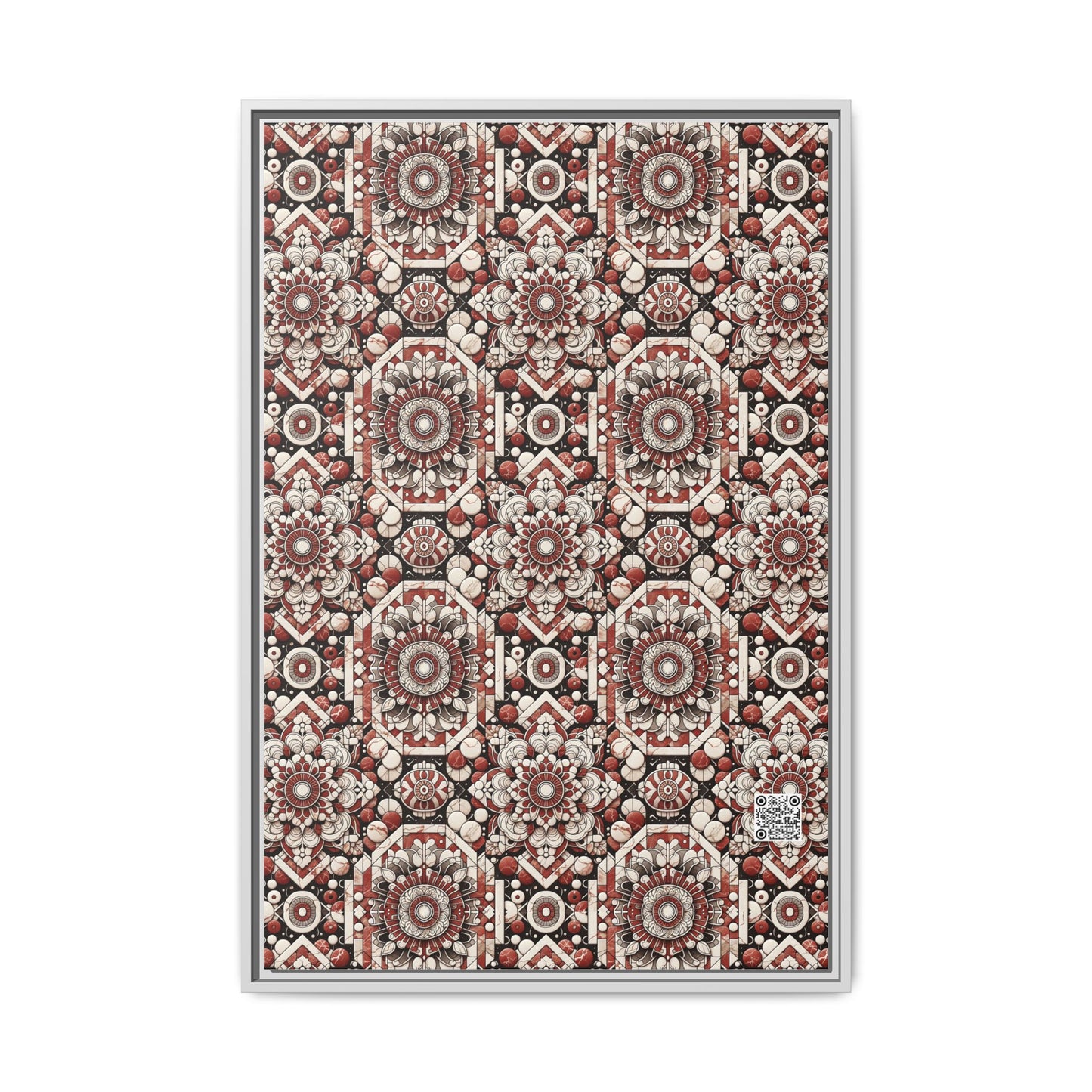 Neo Jomon Sculptural Aesthetics Artisanal Streetwear Matte Canvas, Framed (multi-Color) - 8404 Design-55 A