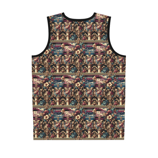 Digital Renaissance Modern Baroque Fusion Basketball Jersey - 8404 Design-58