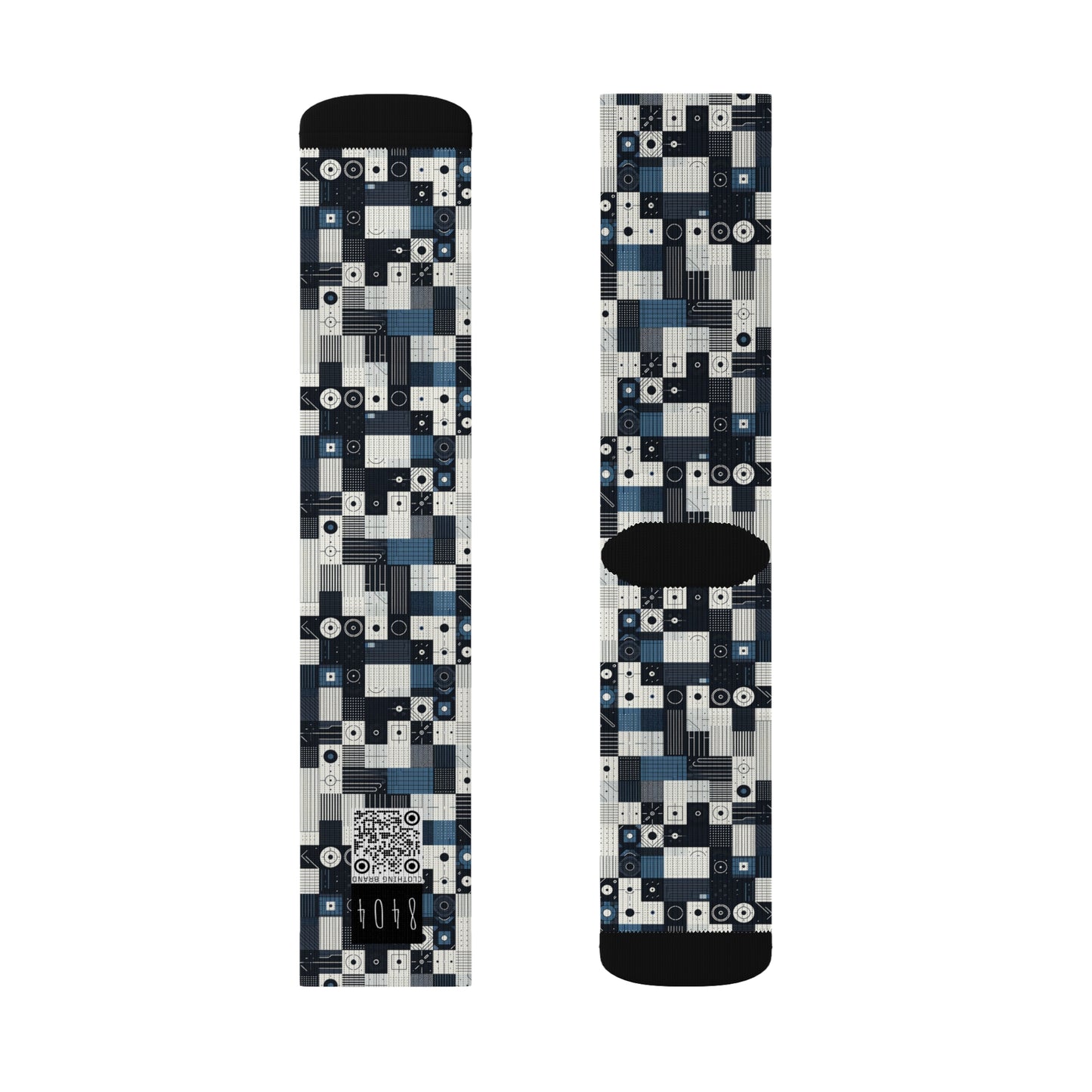 Minimalist Athleisure Minimalist Tech Sublimation Socks - 8404 Design-39