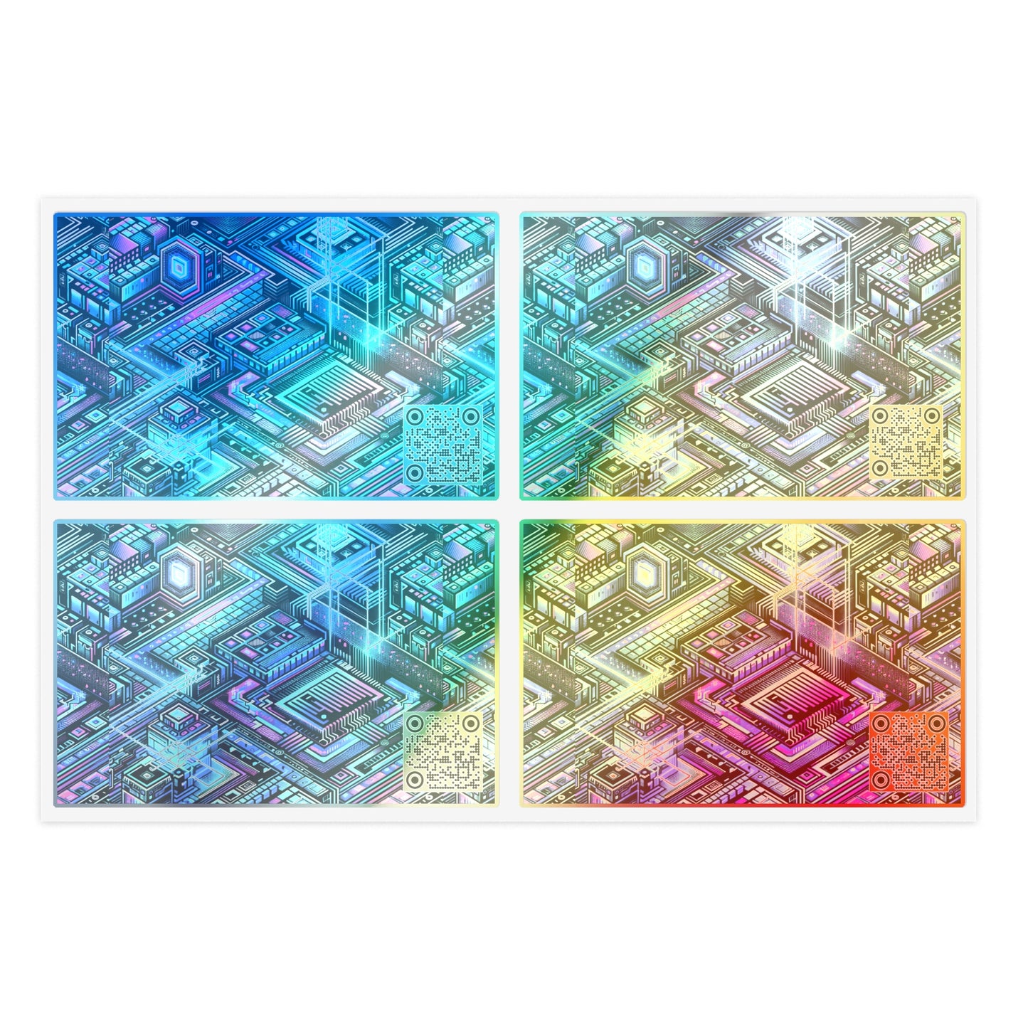 Digital Dreamland Futuristic Tech Aesthetic Sticker Sheets - 8404 Design-42