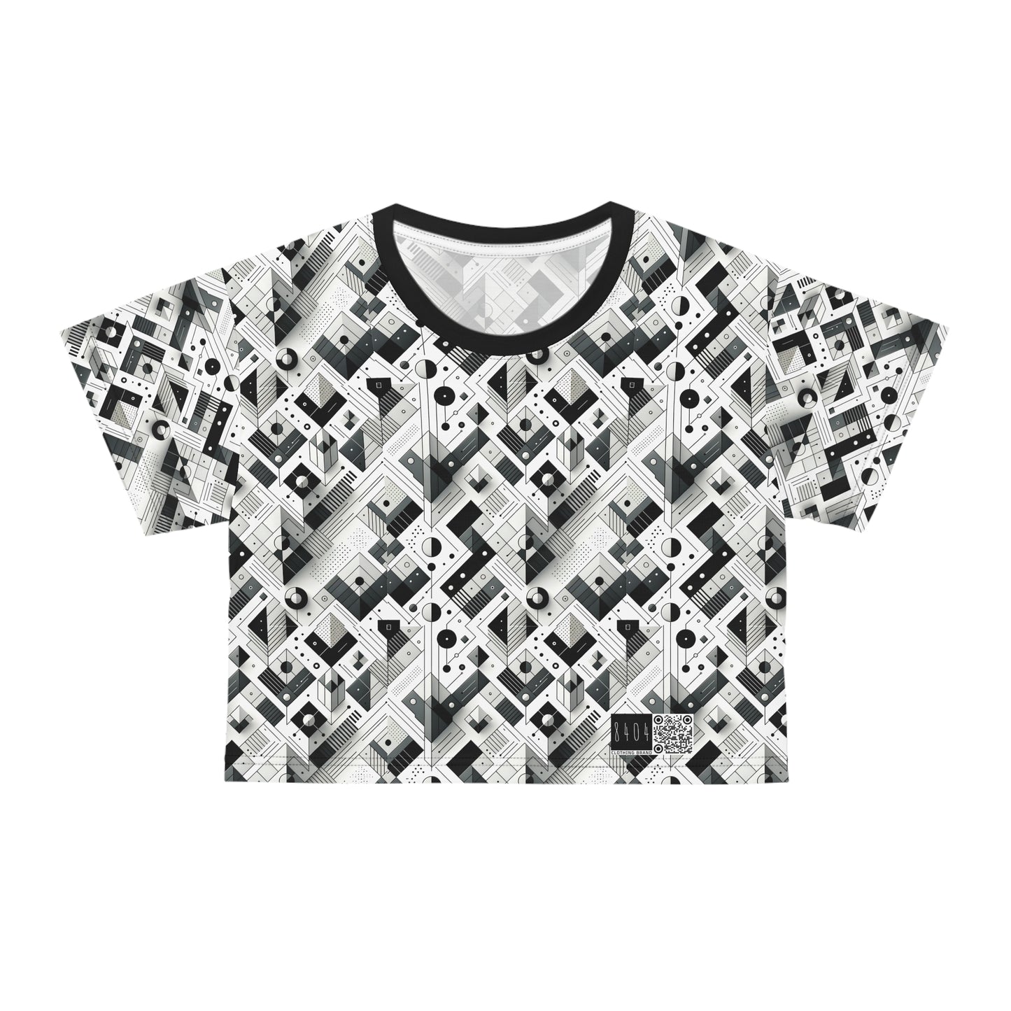 Digital Minimalism Minimalist Tech Crop Tee - 8404 Design-69
