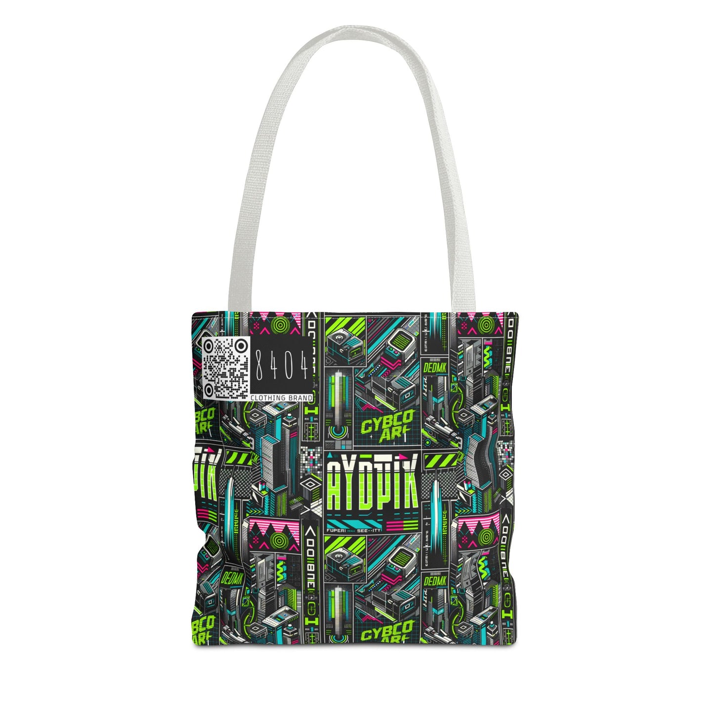 Tech-Forward Graphics Tech-Inspired Streetwear Tote Bag - 8404 Design-46