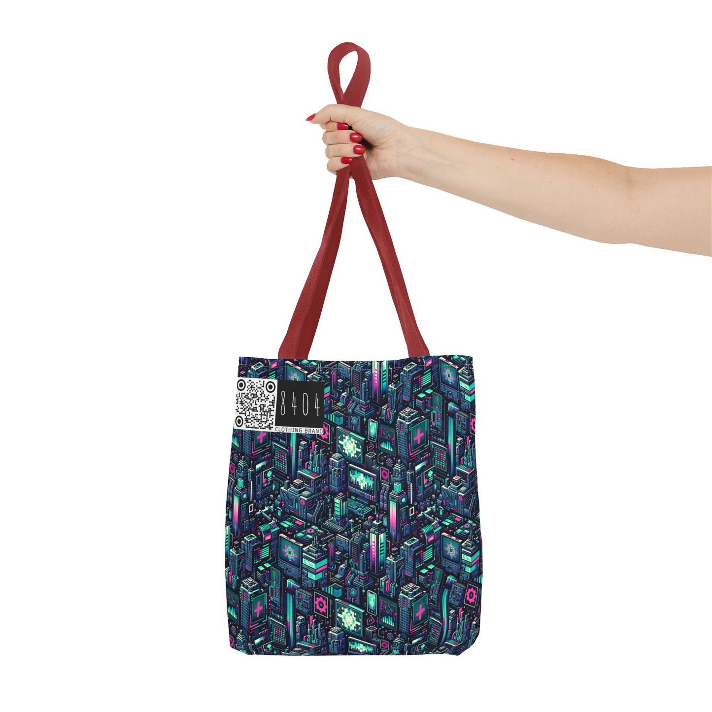 Digital Rebellion Tech-Inspired Streetwear Tote Bag - 8404 Design-58