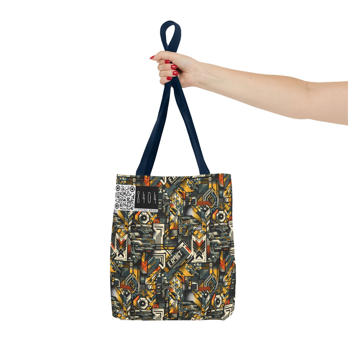 Digital Punk Futuristic Grunge Tote Bag - 8404 Design-49