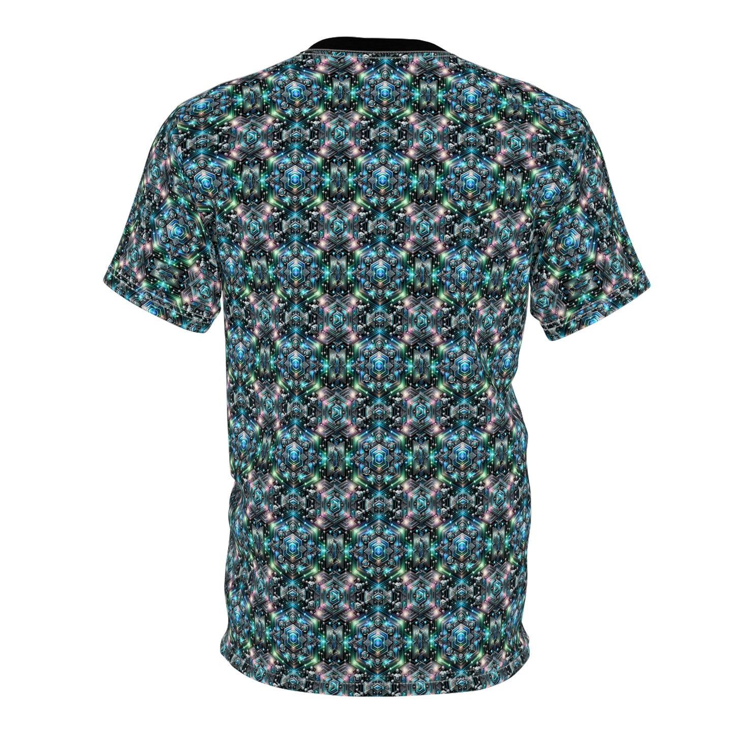 Tech-Infused Futurism Futuristic Tech Unisex Cut & Sew Tee - 8404 Design-63