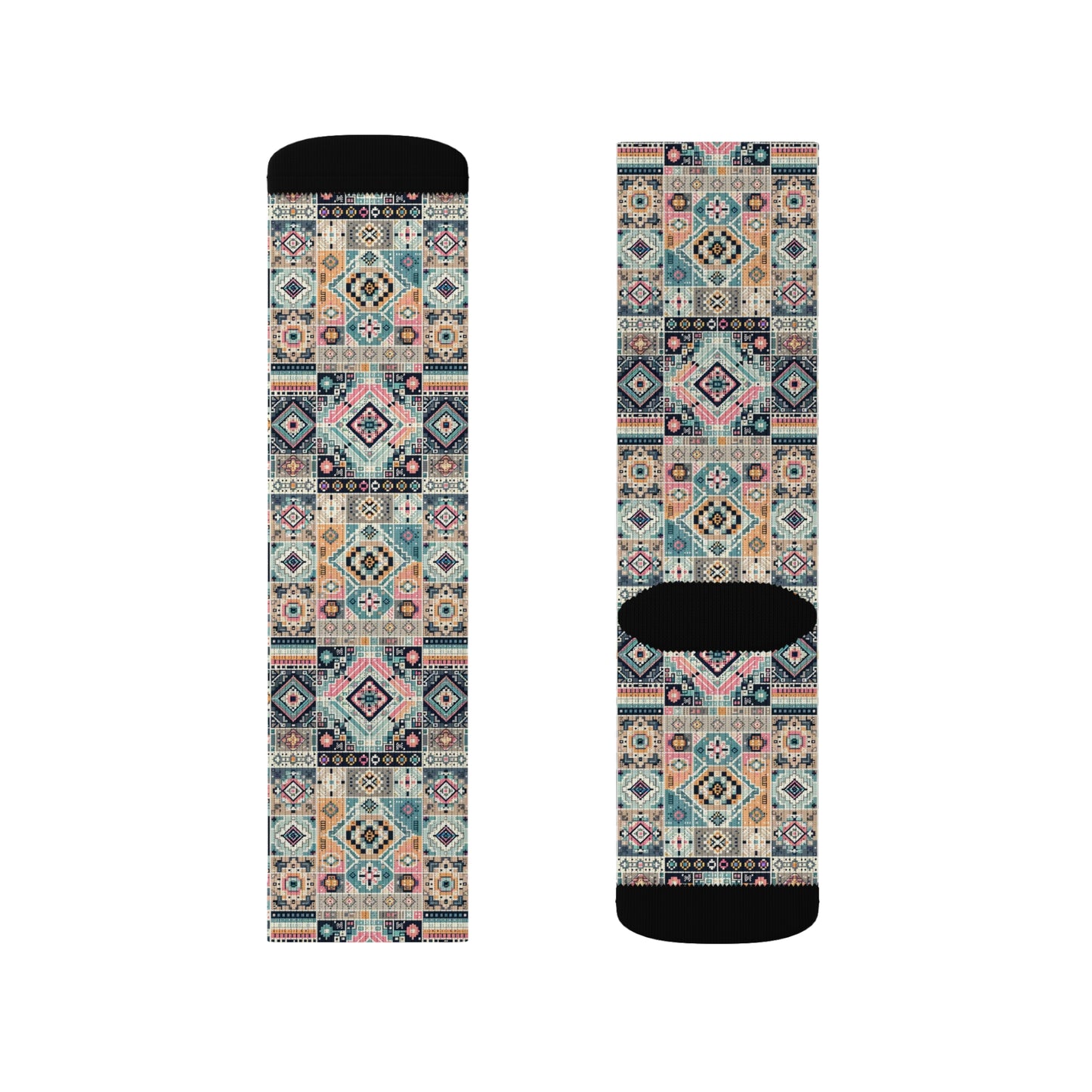 Digital Artisanal Fusion Digital Artisanal Sublimation Socks - 8404 Design-55