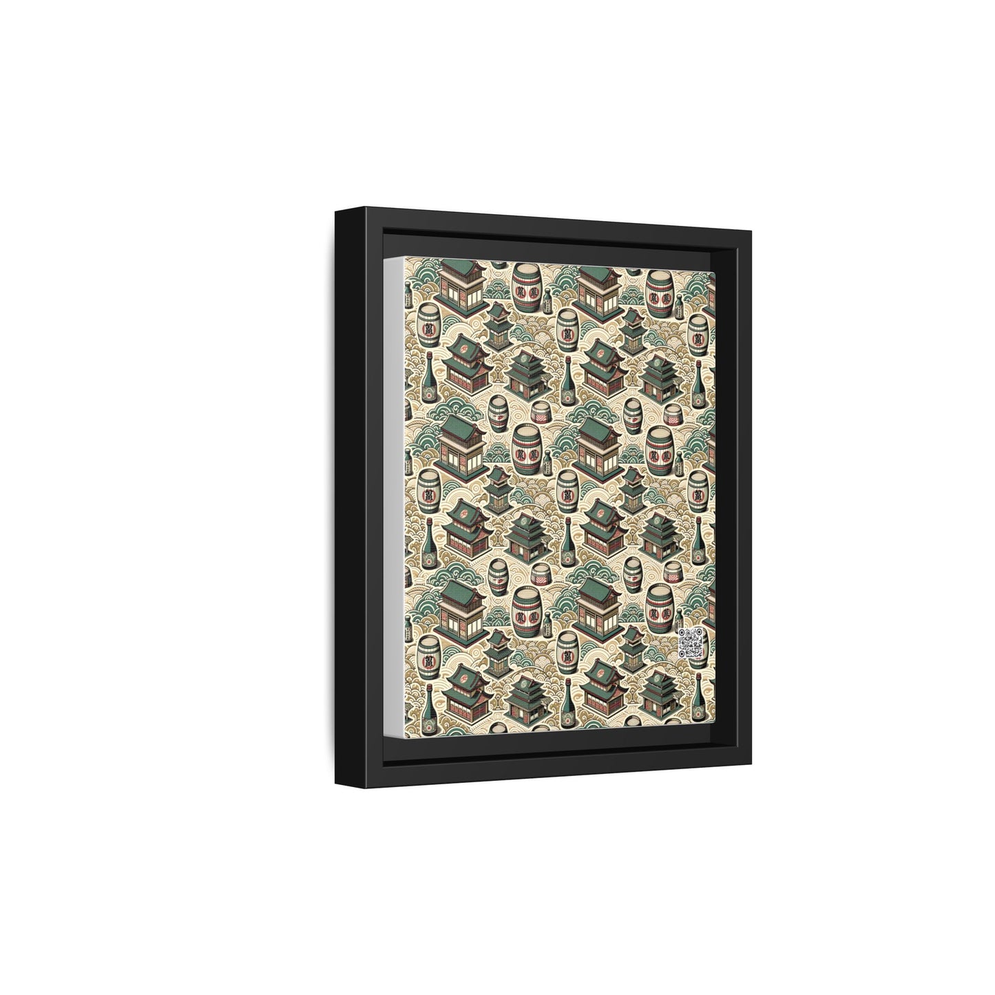 Cultural Artisanal Fusion Contemporary Cultural Elegance Matte Canvas, Framed (multi-Color) - 8404 Design-68 B