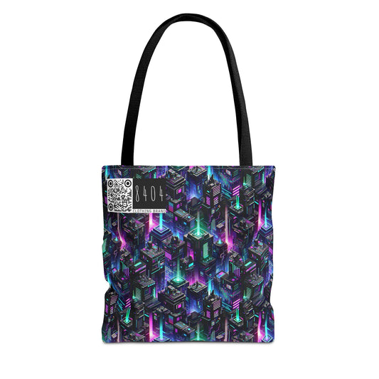 Tech Noir Graphics Futuristic Tech Aesthetics Tote Bag - 8404 Design-55