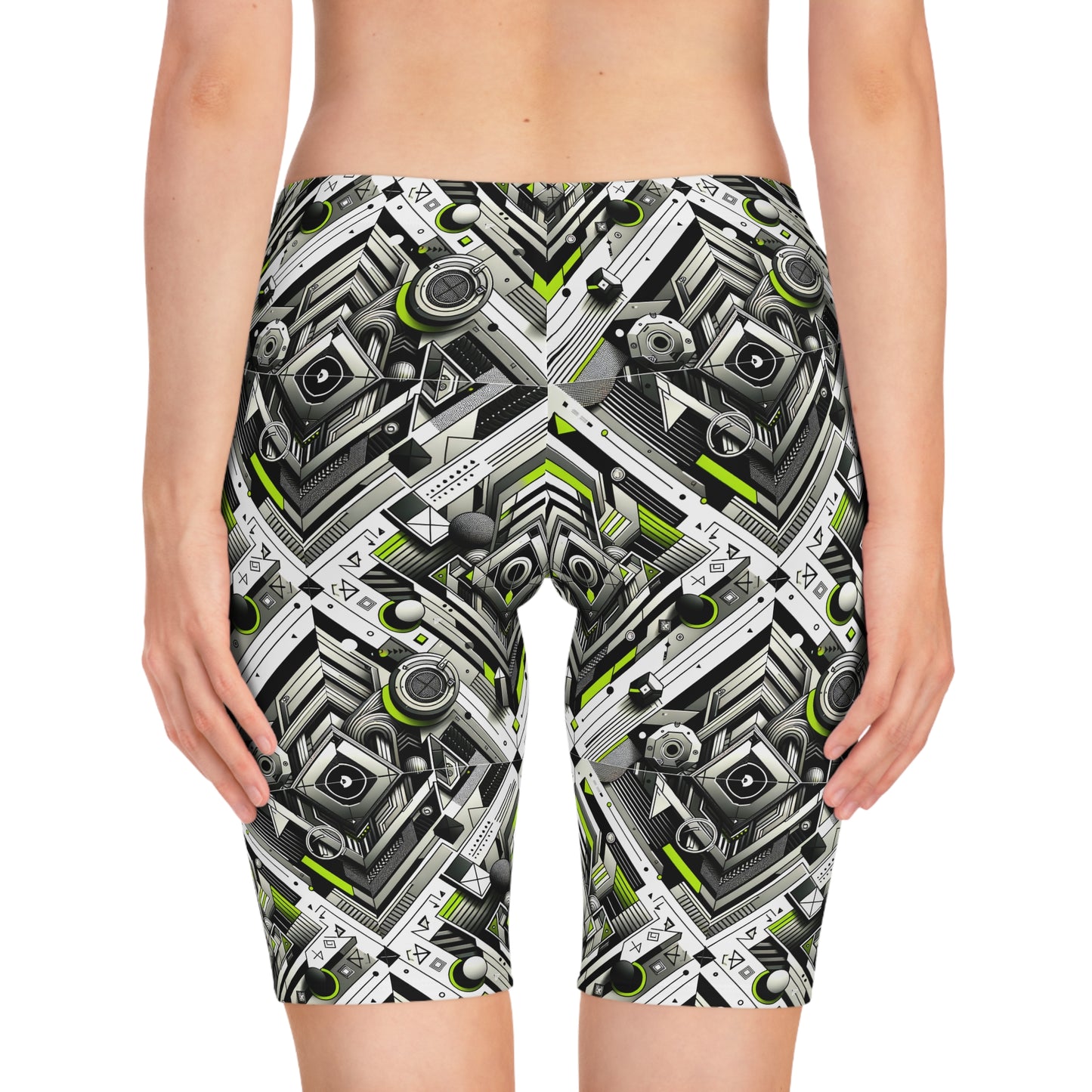 Elevated Sporty Tech Tech-Forward Streetwear Women's Bike Shorts - 8404 Design-70