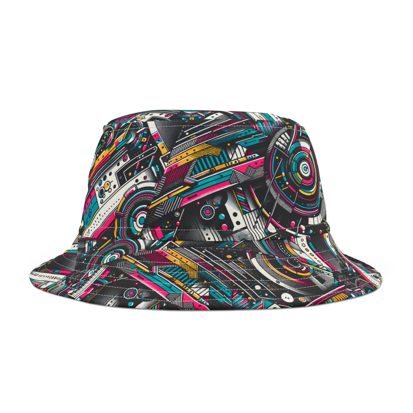 Tech-Forward Graphics Tech-Forward Streetwear Blending Human Creativity With Ai Innovation Bucket Hat - 8404 Design-52