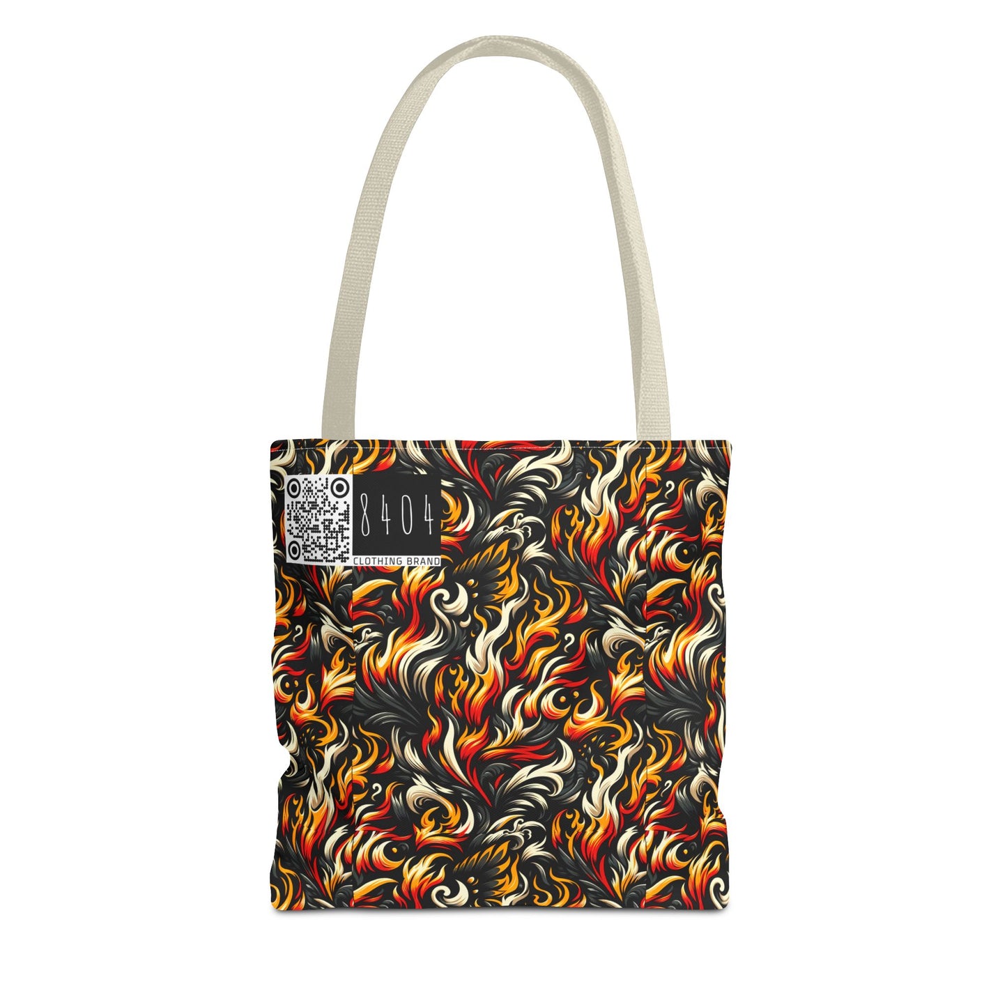 Fire & Flames Bold Streetwear Statement Tote Bag - 8404 Design-55