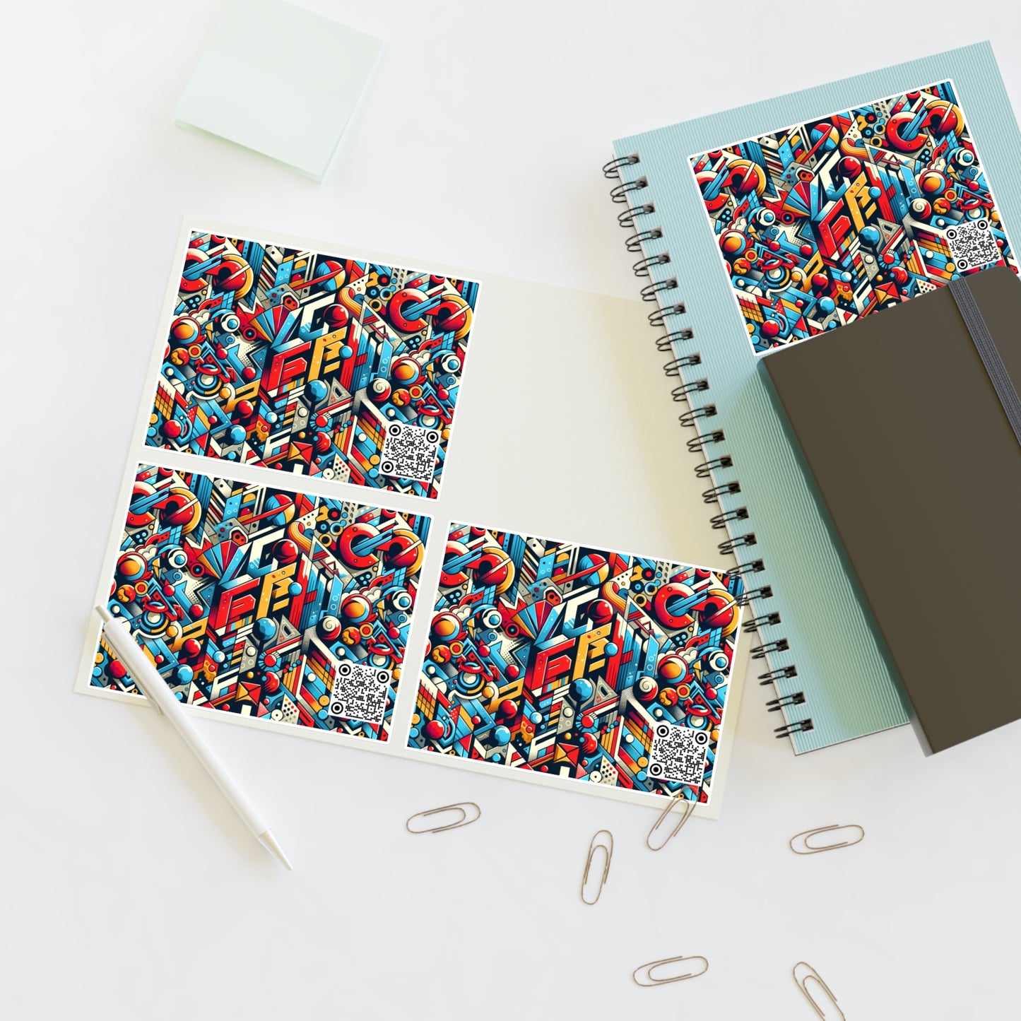 Neo-Traditional Street Art Modern Street Art Fusion Sticker Sheets - 8404 Design-67