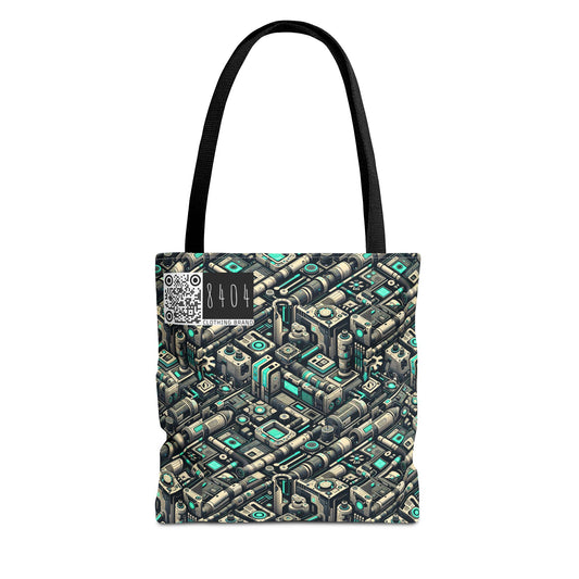 Tech Utility Fusion Modern Tech Streetwear Tote Bag - 8404 Design-49