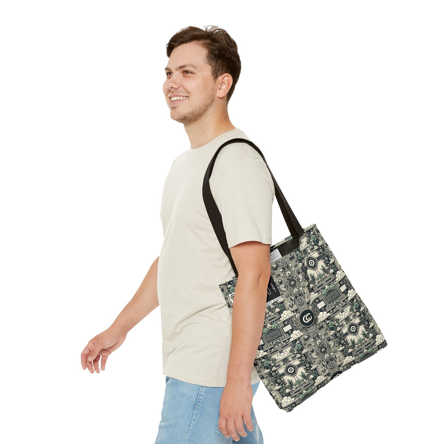 Cyber Garden Party Tech Garden Extravaganza Tote Bag - 8404 Design-54