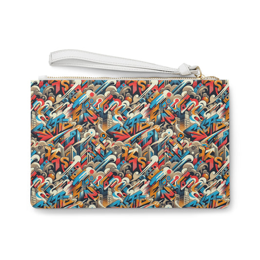 Neo-Traditional Street Art Modern Street Art Fusion Clutch Bag - 8404 Design-44