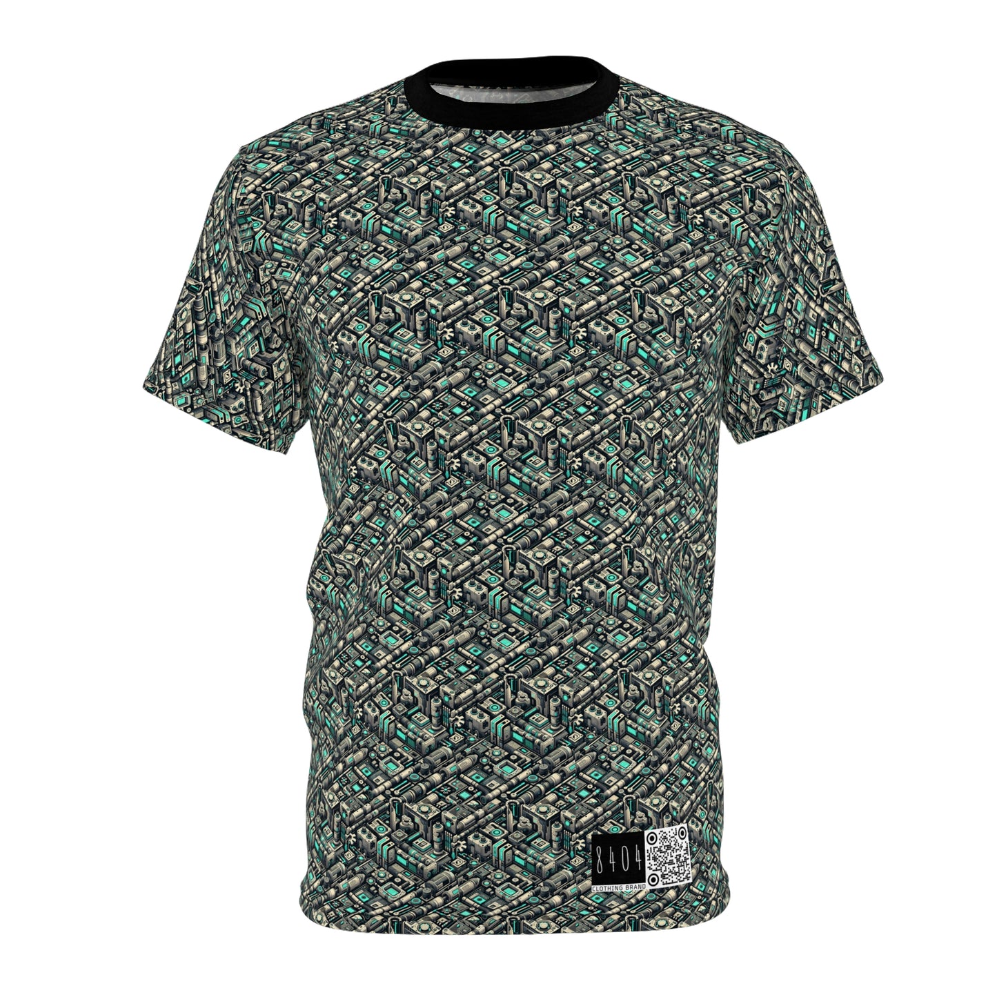 Tech Utility Fusion Modern Tech Streetwear Unisex Cut & Sew Tee - 8404 Design-49