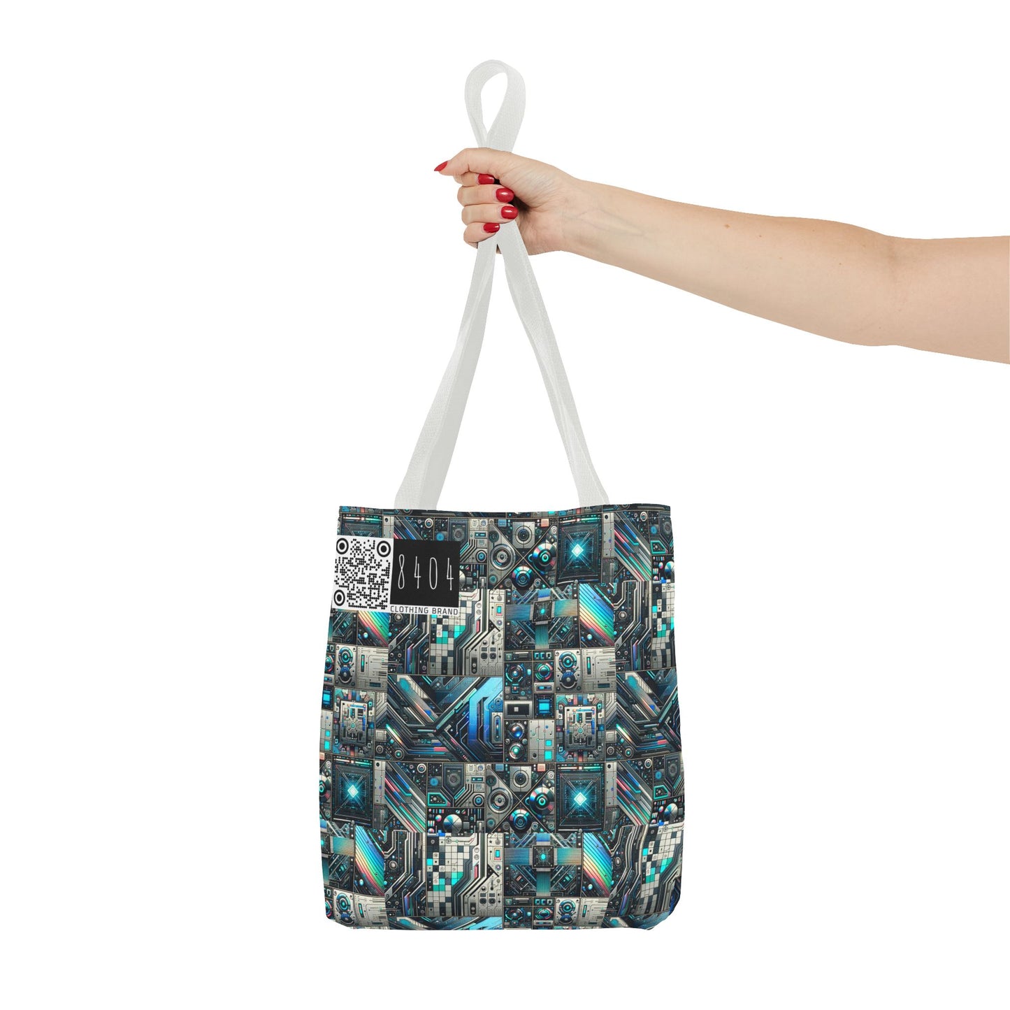 Tech-Infused Futurism Sleek Tech Edge Tote Bag - 8404 Design-48