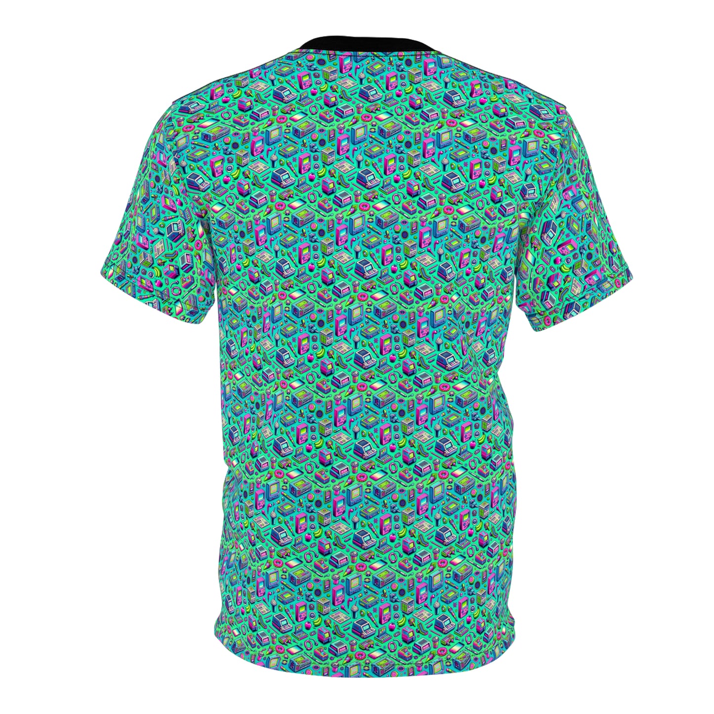 Y2k Revival Nostalgic Futurism Unisex Cut & Sew Tee - 8404 Design-48