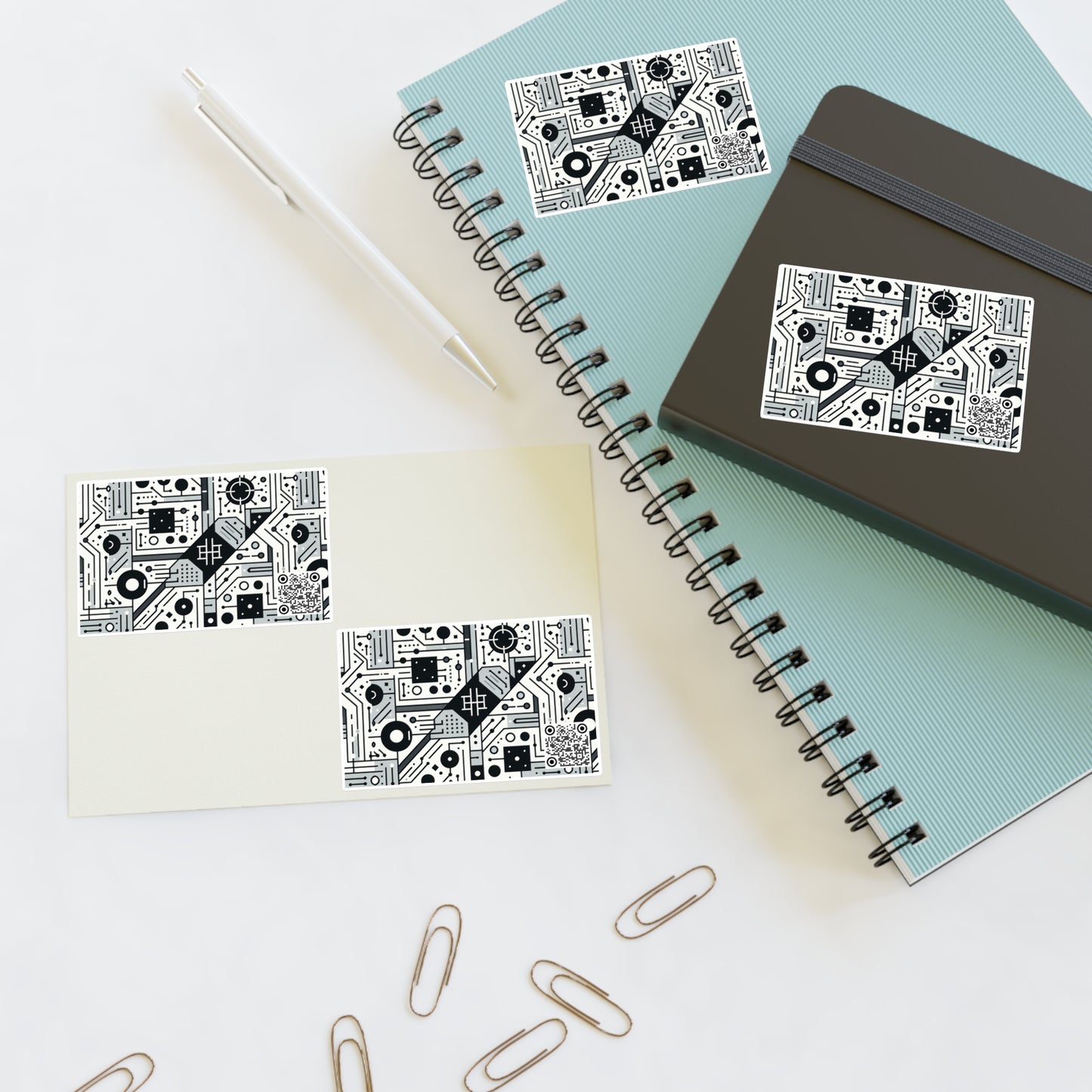 Digital Minimalism Minimalist Tech Sticker Sheets - 8404 Design-48