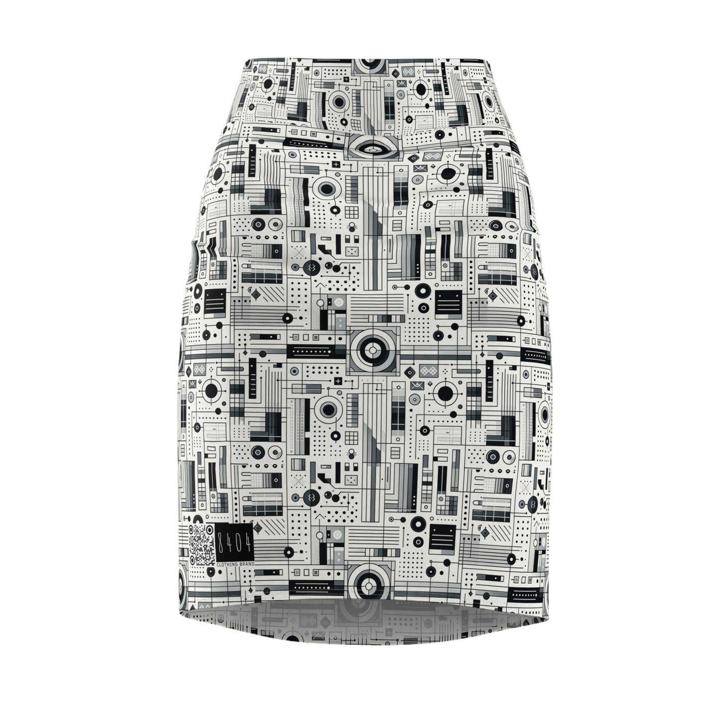 Digital Minimalism Minimalist Tech Women's Pencil Skirt - 8404 Design-53