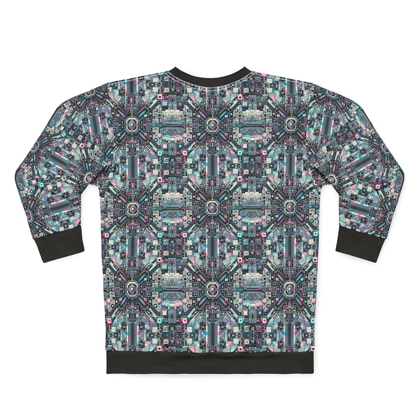 Digital Renaissance Tech-Forward Maximalism Sweatshirt - 8404 Design-44