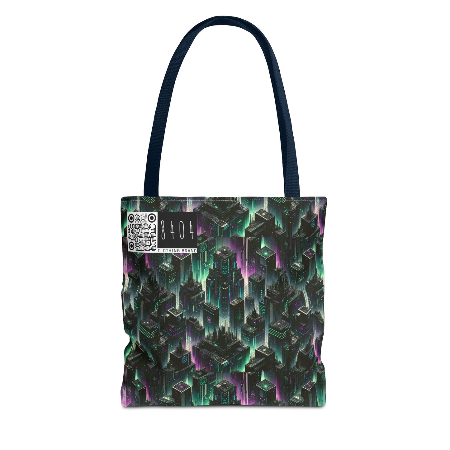 Tech Noir Aesthetics Tech-Forward Urban Dystopia Tote Bag - 8404 Design-44