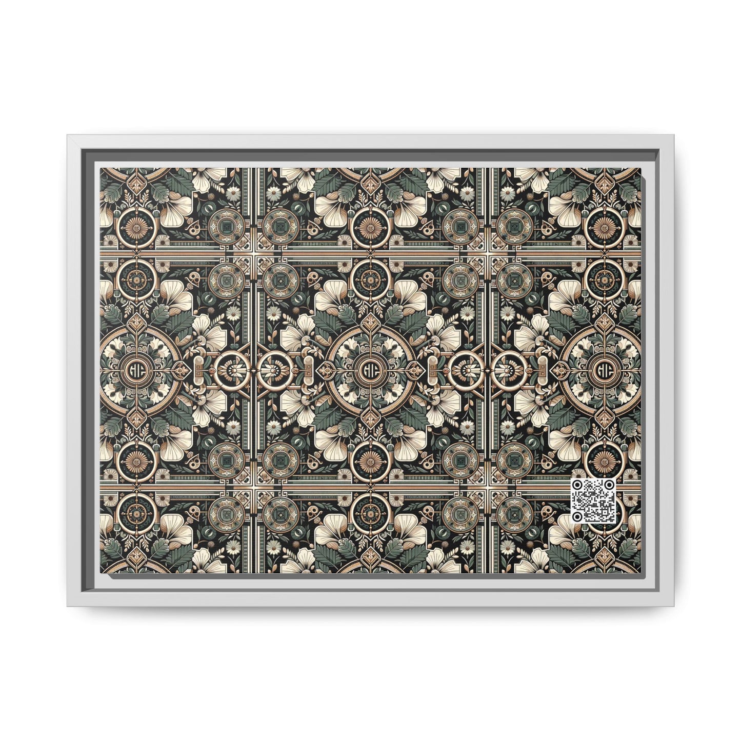 Cyber Garden Party Tech Garden Extravaganza Matte Canvas, Framed (multi-Color) - 8404 Design-66 A