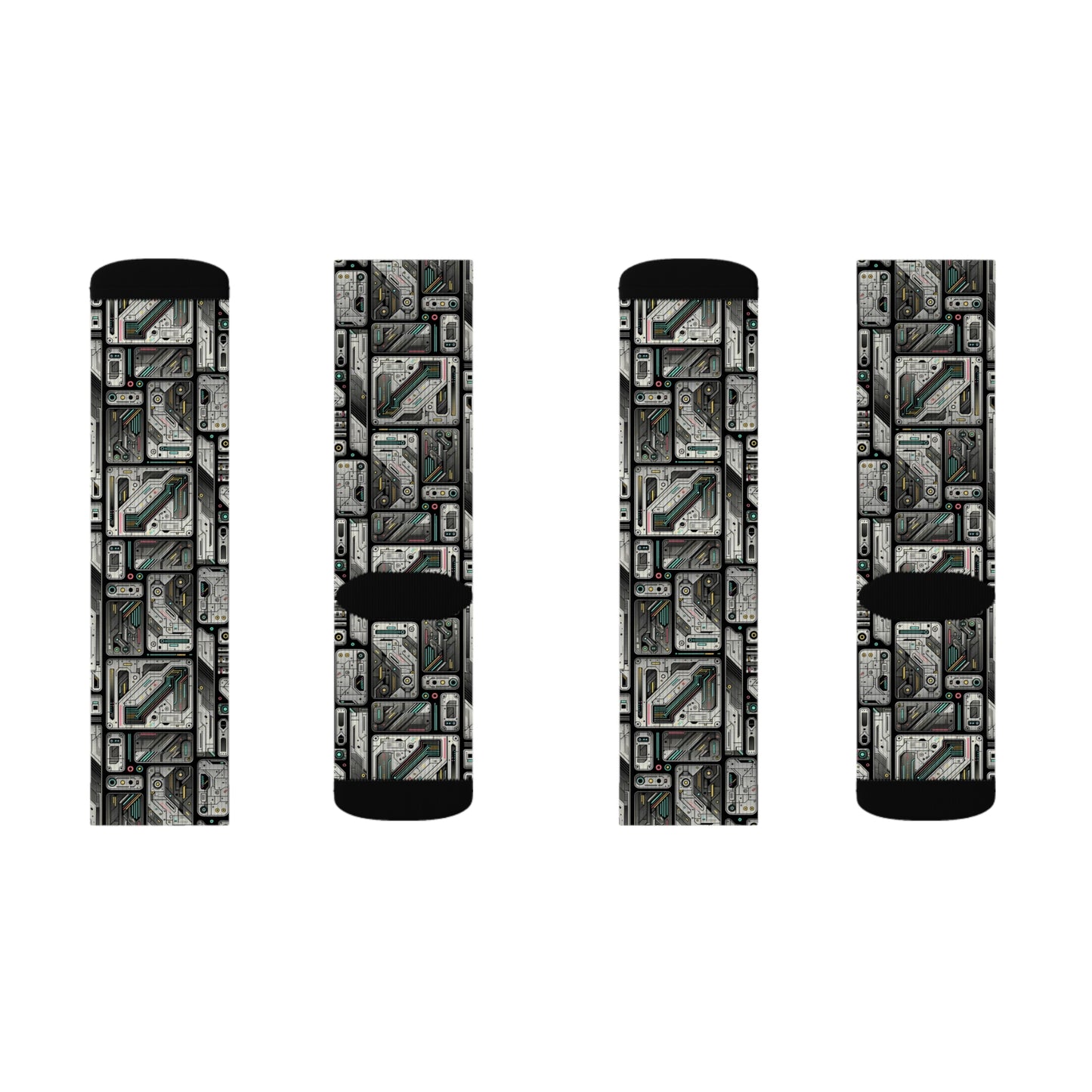 Tech Utility Gear Tech-Forward Minimalism Sublimation Socks - 8404 Design-45