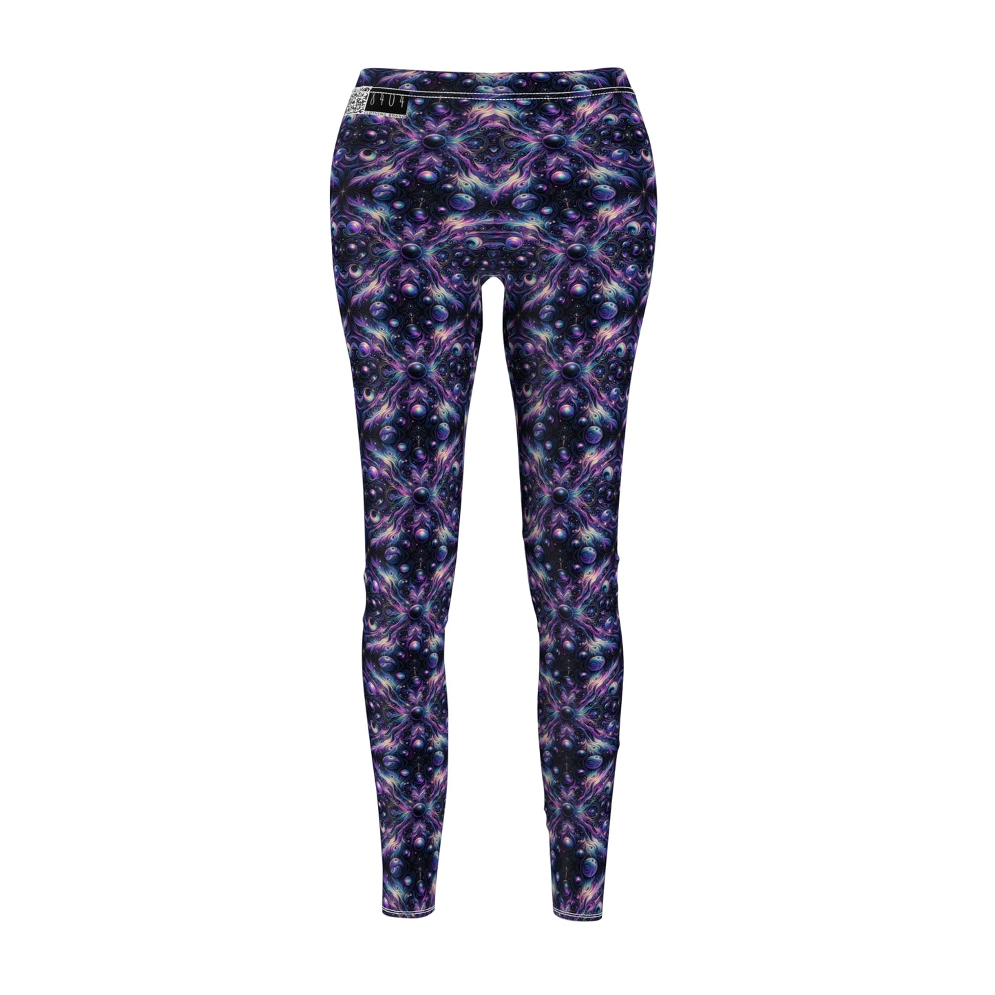 Galactic Hues Tech-Forward Cosmic Fusion Women's Cut & Sew Casual Leggings - 8404 Design-41
