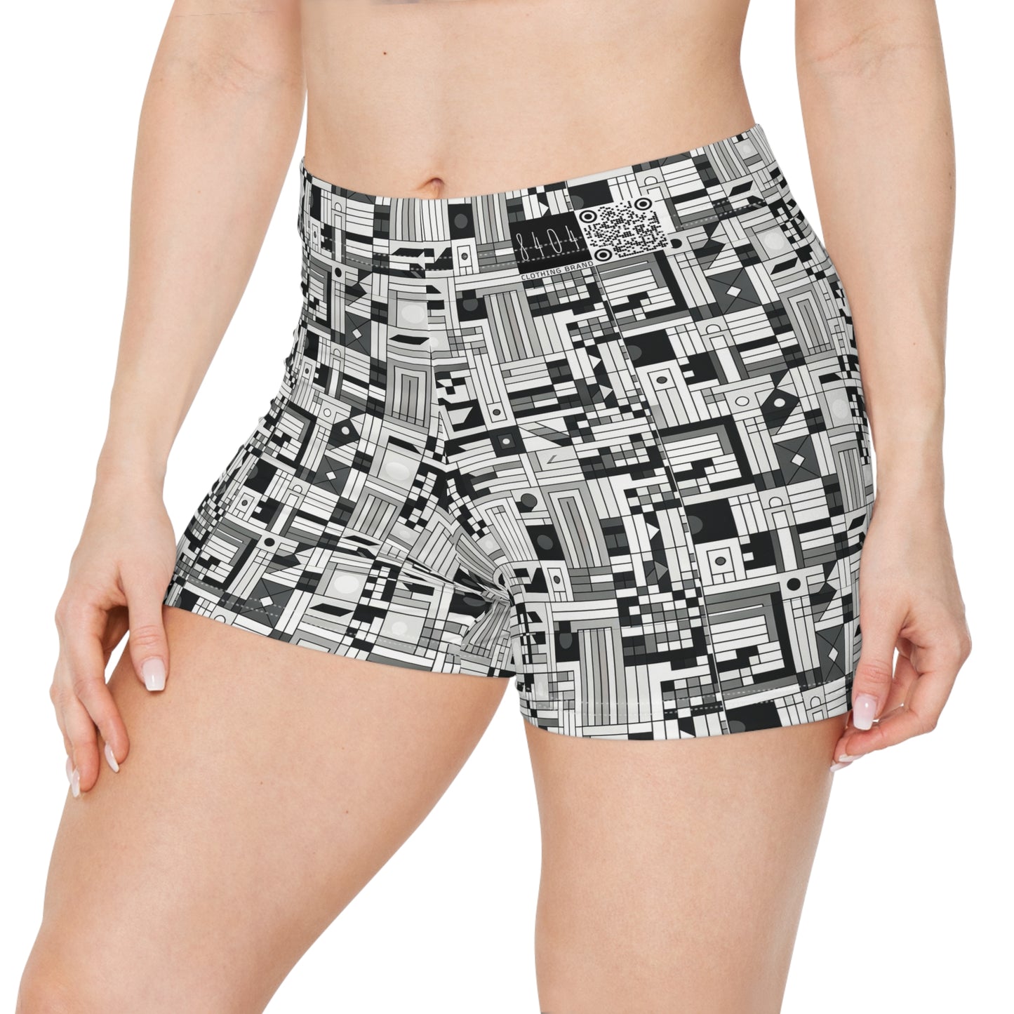 Digital Minimalism Minimalist Tech Women's Shorts - 8404 Design-43