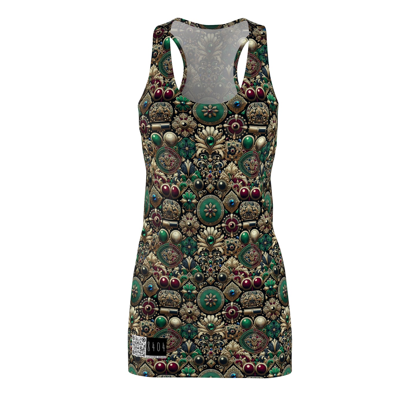 Neo-Dandyism Modern Dandy Streetwear Women's Cut & Sew Racerback Dress - 8404 Design-54