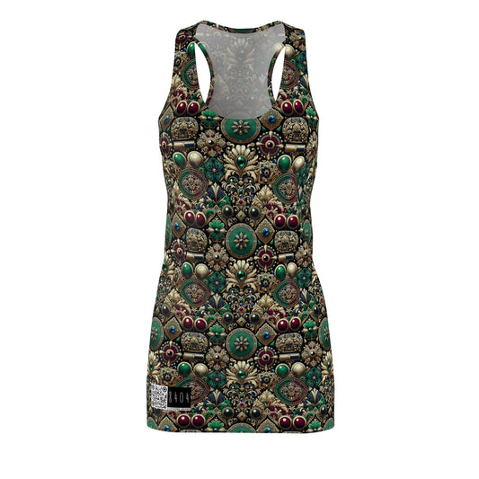 Neo-Dandyism Modern Dandy Streetwear Women's Cut & Sew Racerback Dress - 8404 Design-54