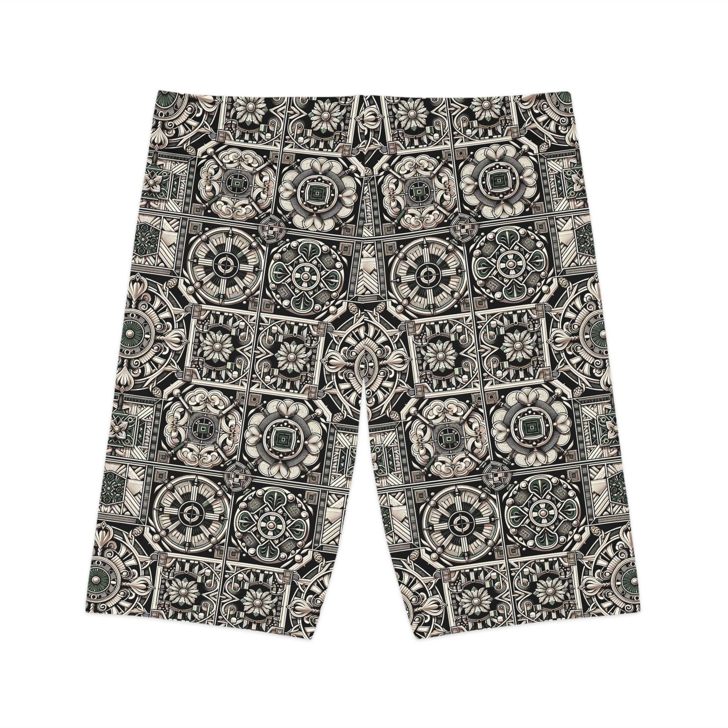 Cyber Garden Party Tech Garden Extravaganza Women's Bike Shorts - 8404 Design-45