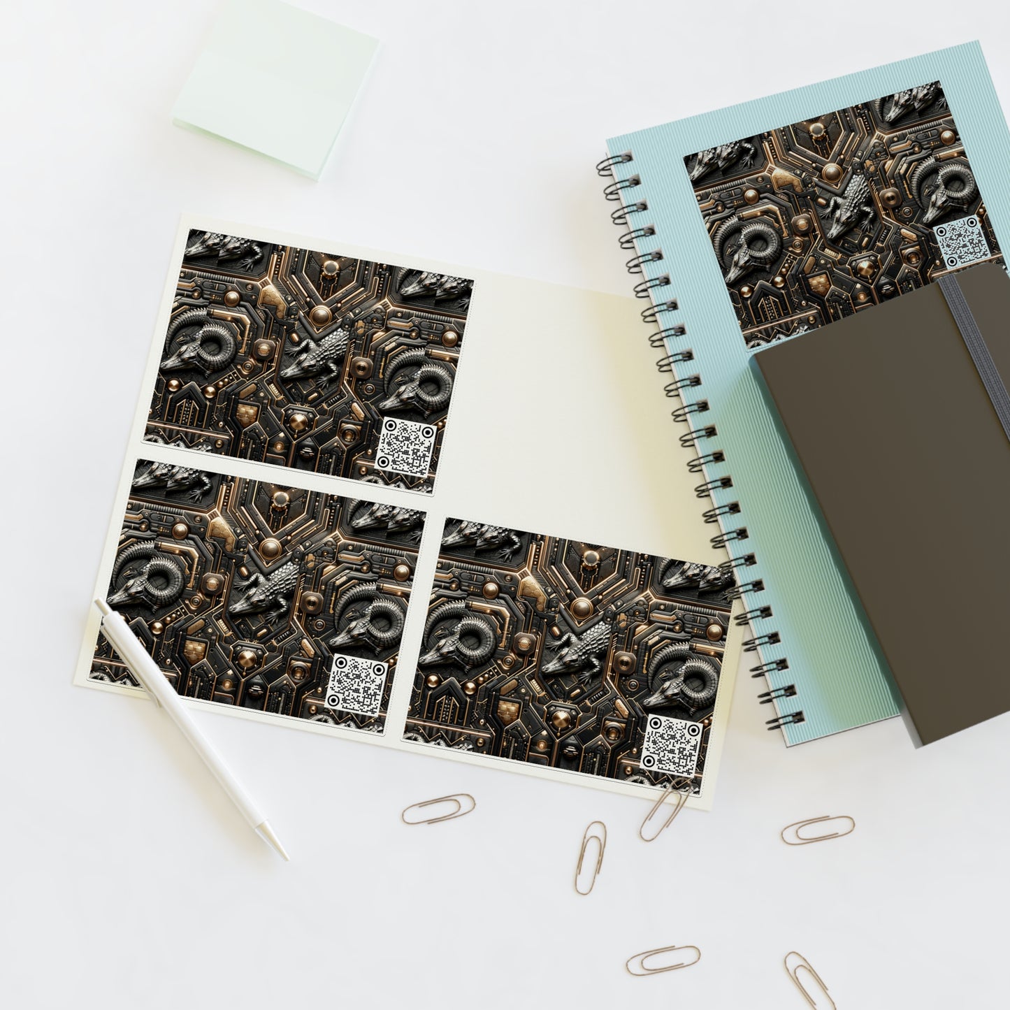 Tech Noir Fusion Sleek Tech Luxe Sticker Sheets - 8404 Design-62
