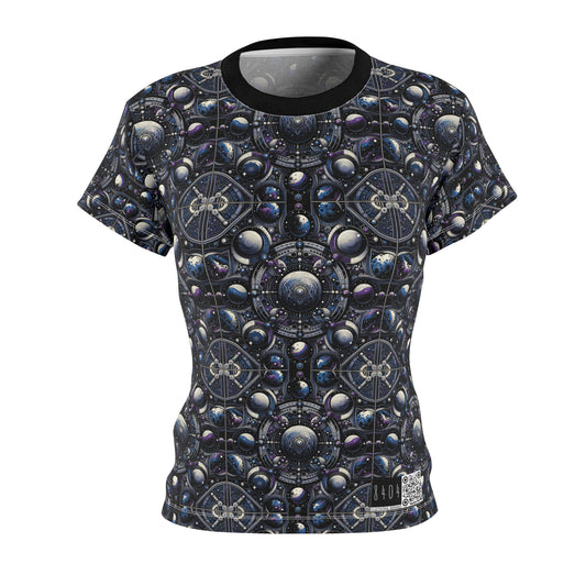 Tech Astronaut Tech-Forward Streetwear Meets Space Exploration Women's Cut & Sew Tee - 8404 Design-46