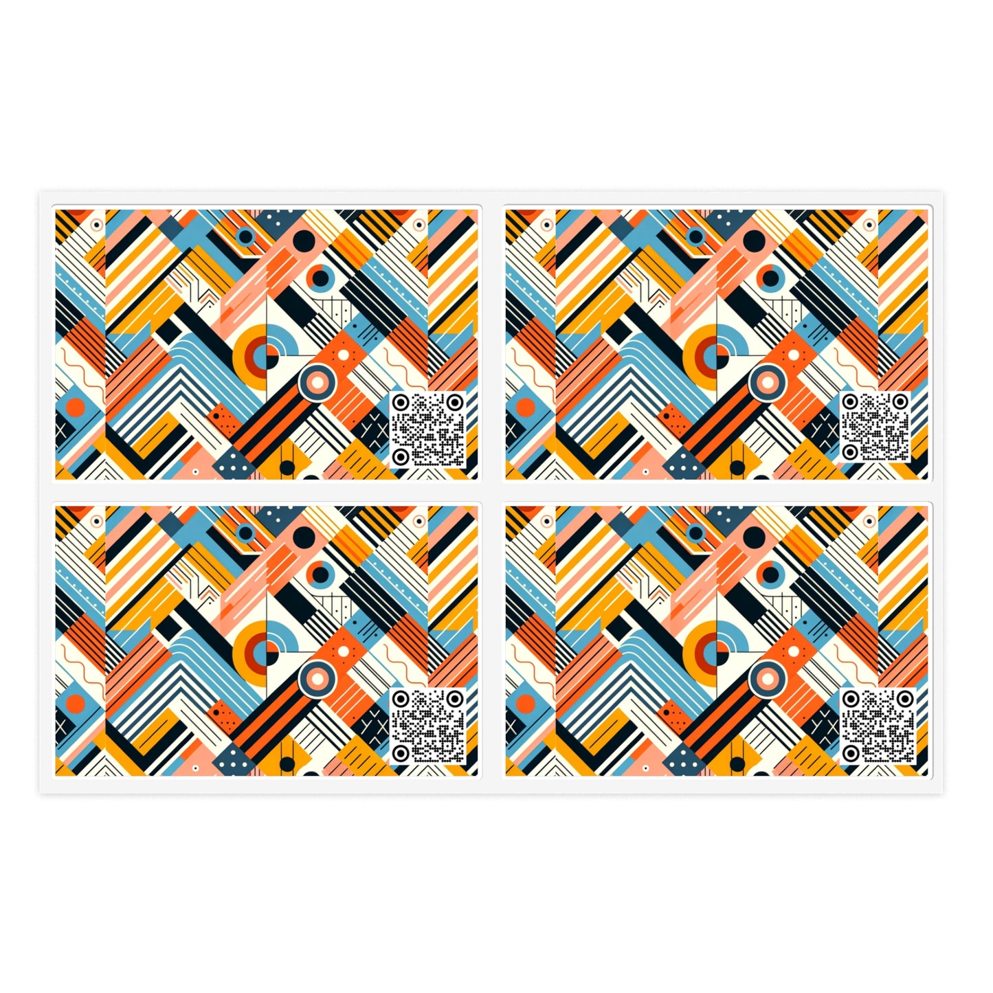 Abstract Graphic Art Modern Artistic Expression Sticker Sheets - 8404 Design-54
