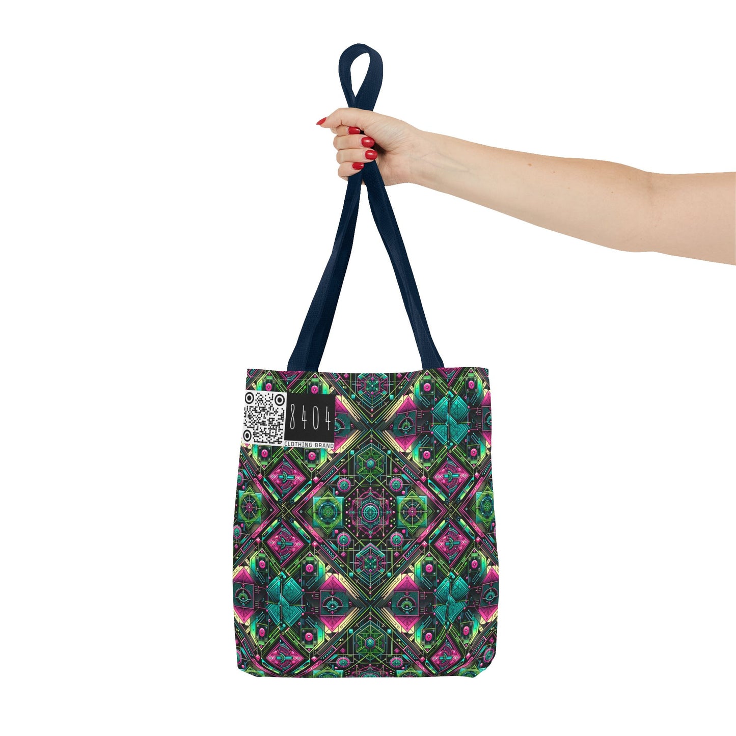 Tech-Infused Graphics Tech-Forward Streetwear Tote Bag - 8404 Design-45