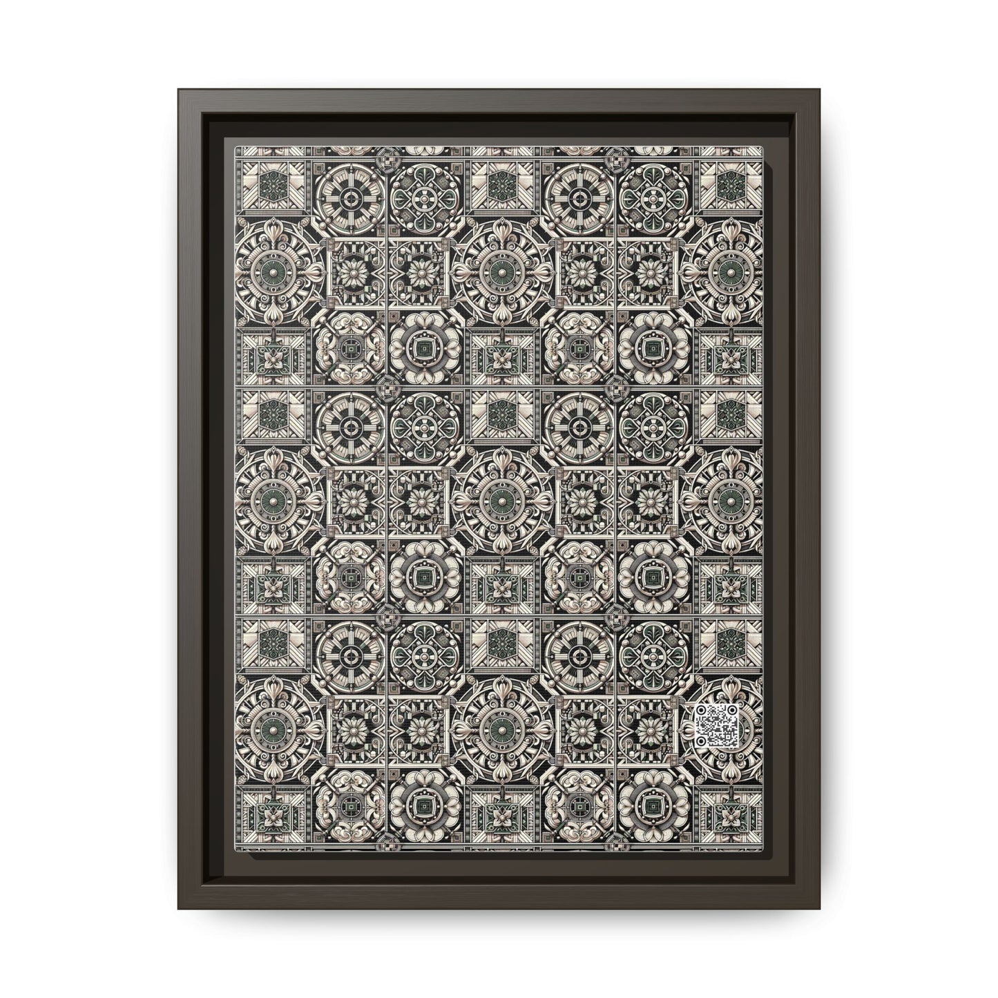 Cyber Garden Party Tech Garden Extravaganza Matte Canvas, Framed (multi-Color) - 8404 Design-45 A