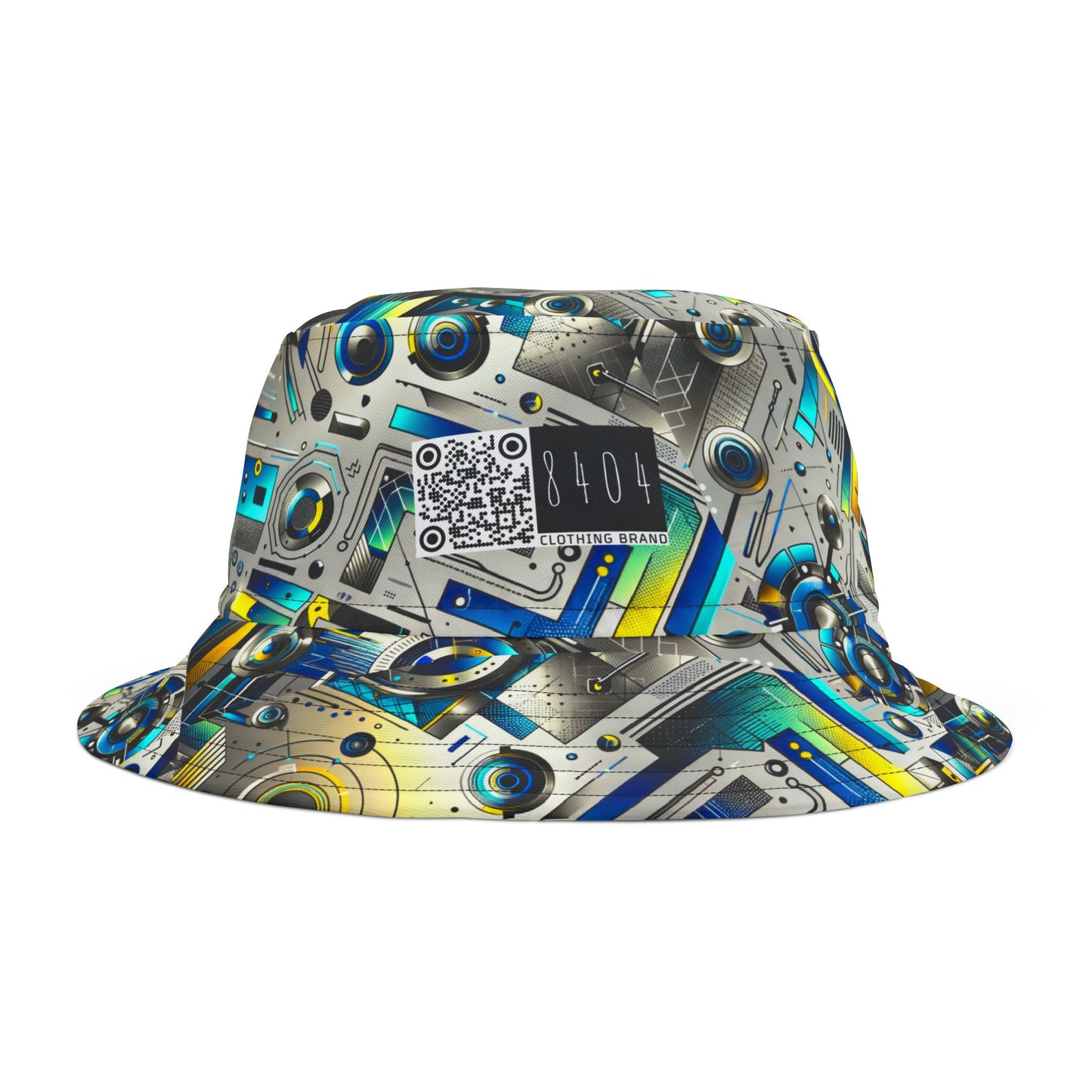 Tech Art Fusion Tech-Forward Streetwear Bucket Hat - 8404 Design-59