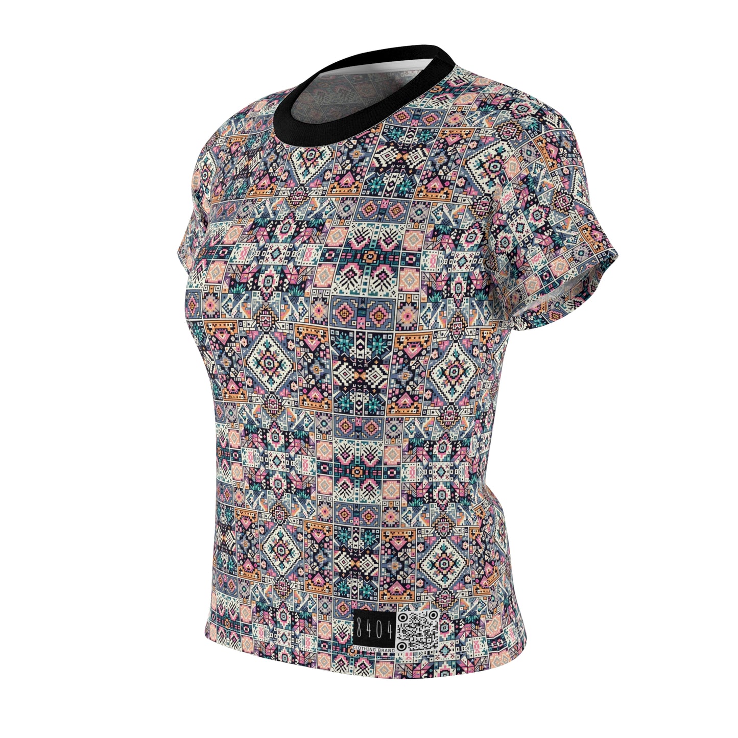 Digital Artisanal Fusion Digital Artisanal Women's Cut & Sew Tee - 8404 Design-65