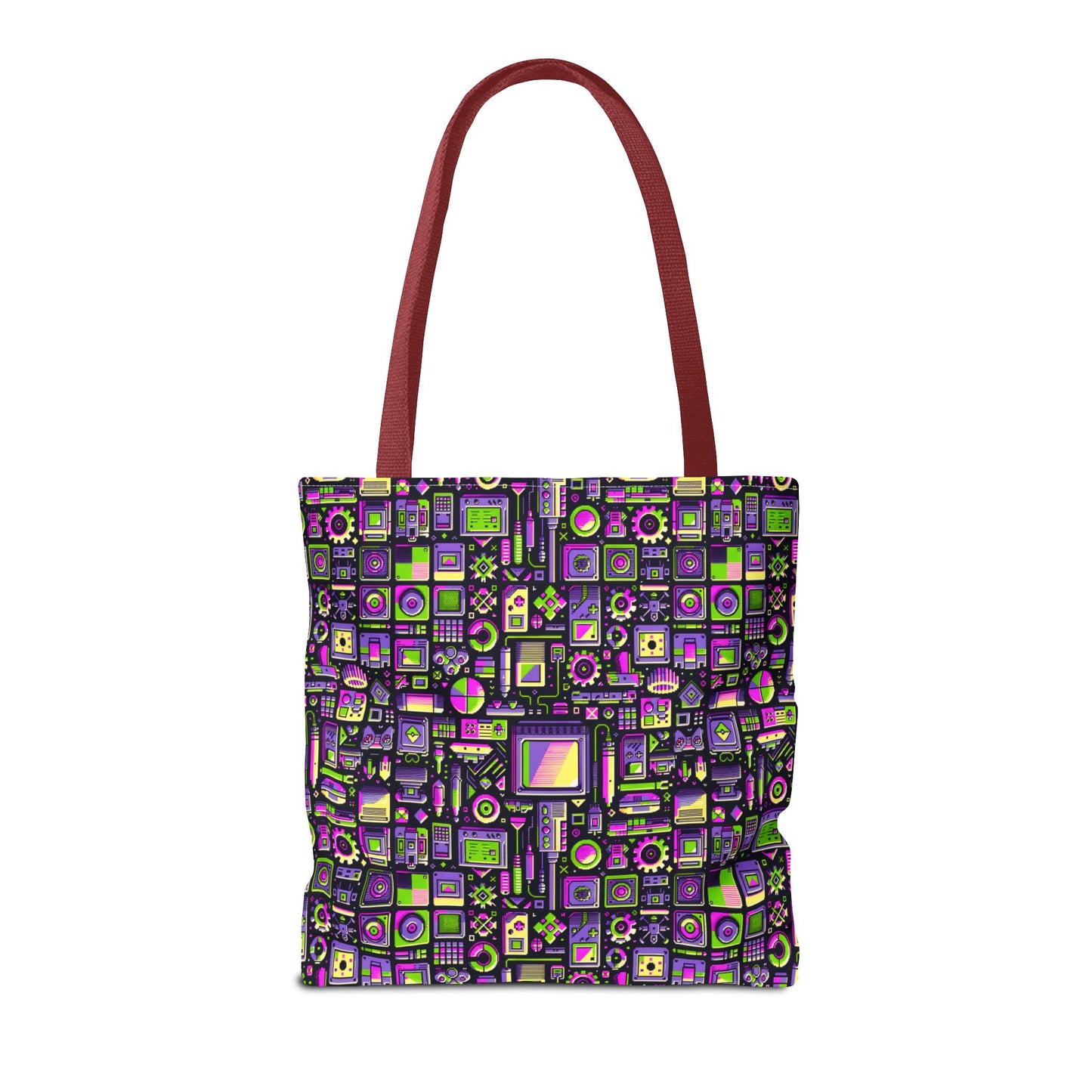 Digital Nostalgia Remix Modern Vintage Fusion Tote Bag - 8404 Design-67