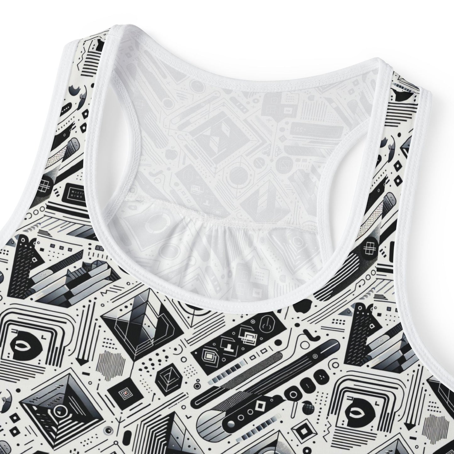 Tech Minimalism Minimalist Tech Women's Tank Top - 8404 Design-72