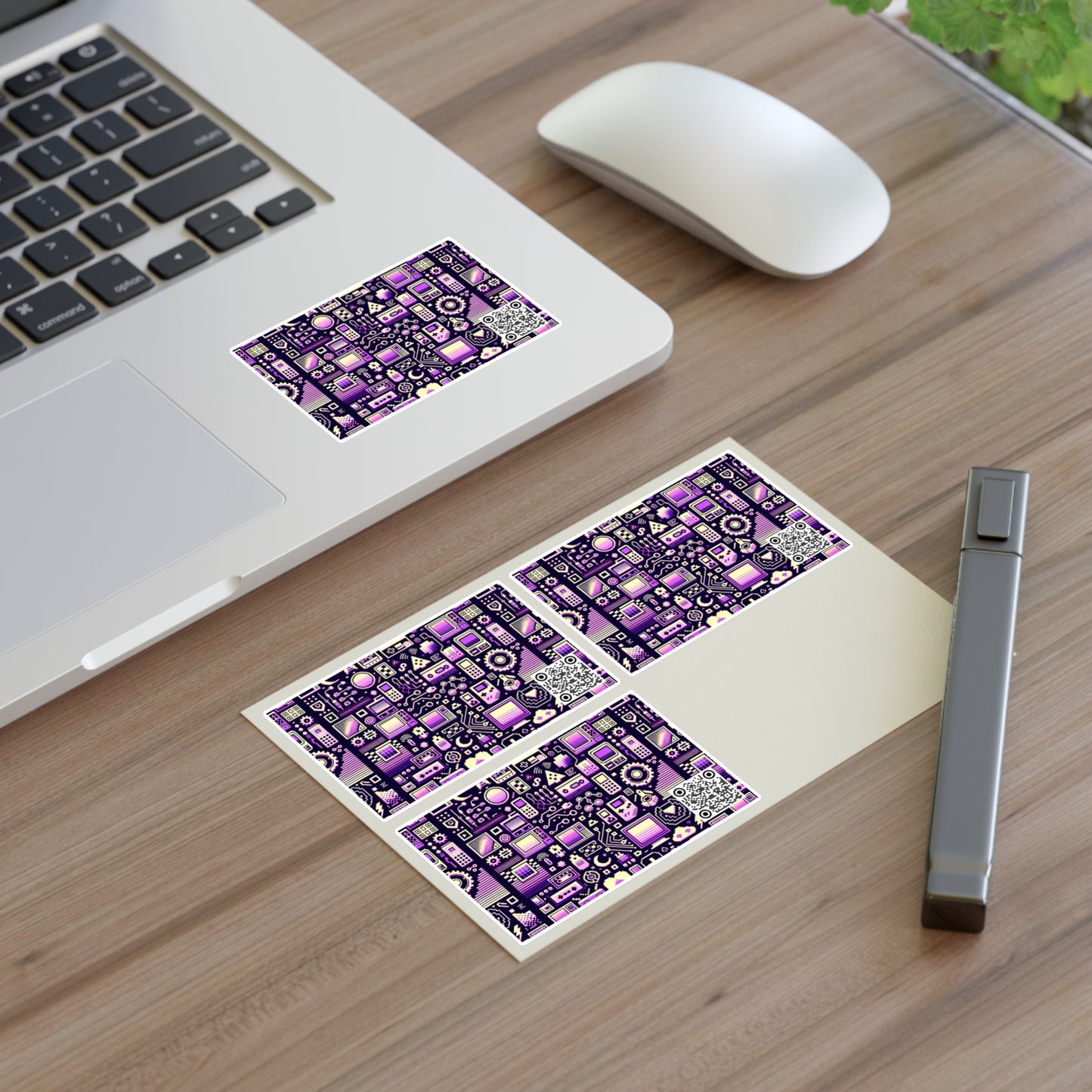 Digital Nostalgia Remix Modern Vintage Fusion Sticker Sheets - 8404 Design-54