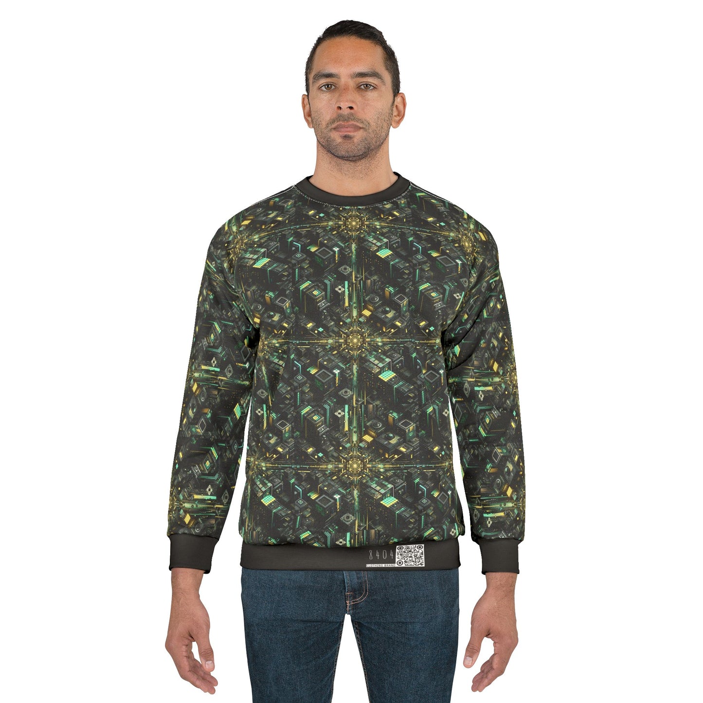 Tech Noir Graphics Tech-Inspired Streetwear Sweatshirt - 8404 Design-66