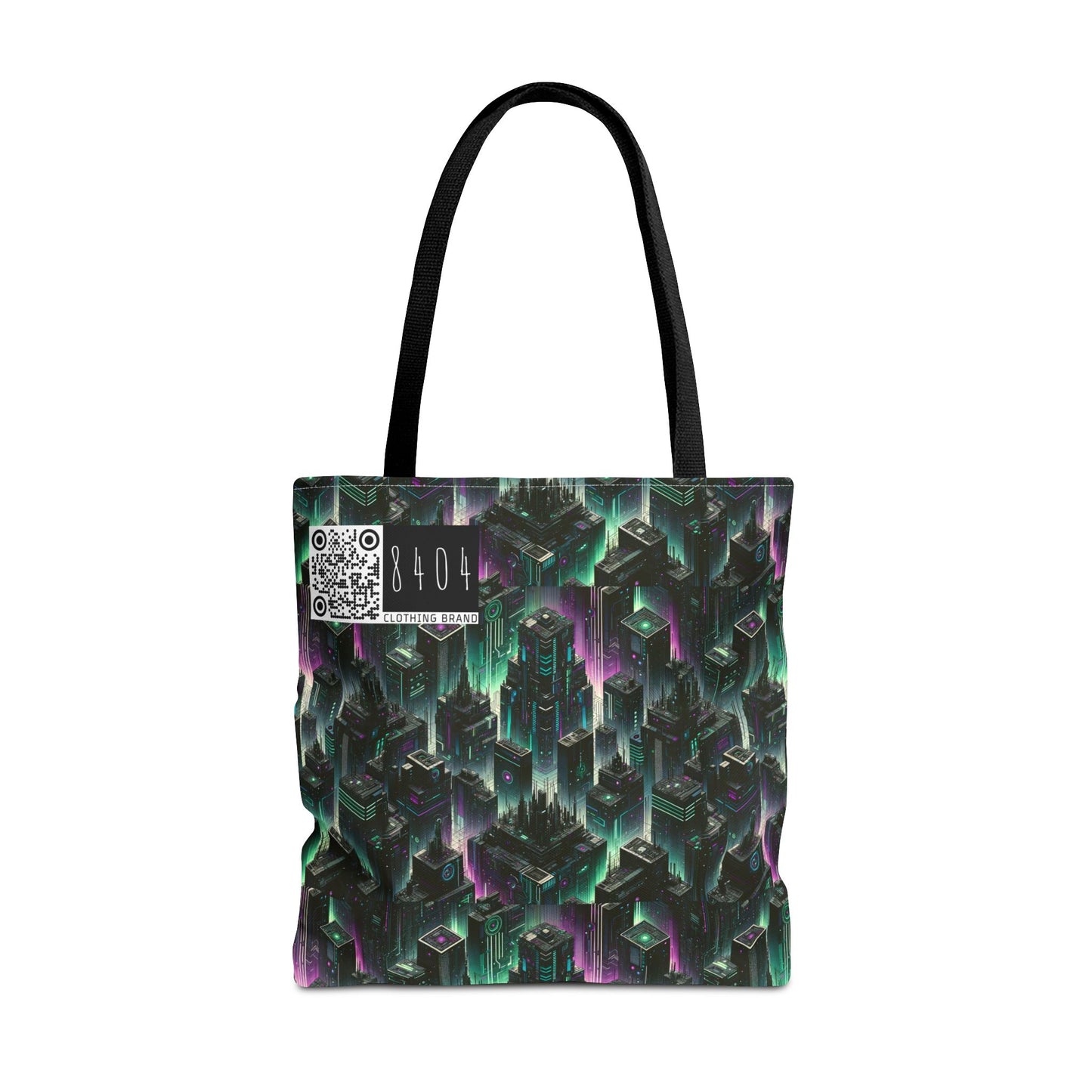 Tech Noir Aesthetics Tech-Forward Urban Dystopia Tote Bag - 8404 Design-44