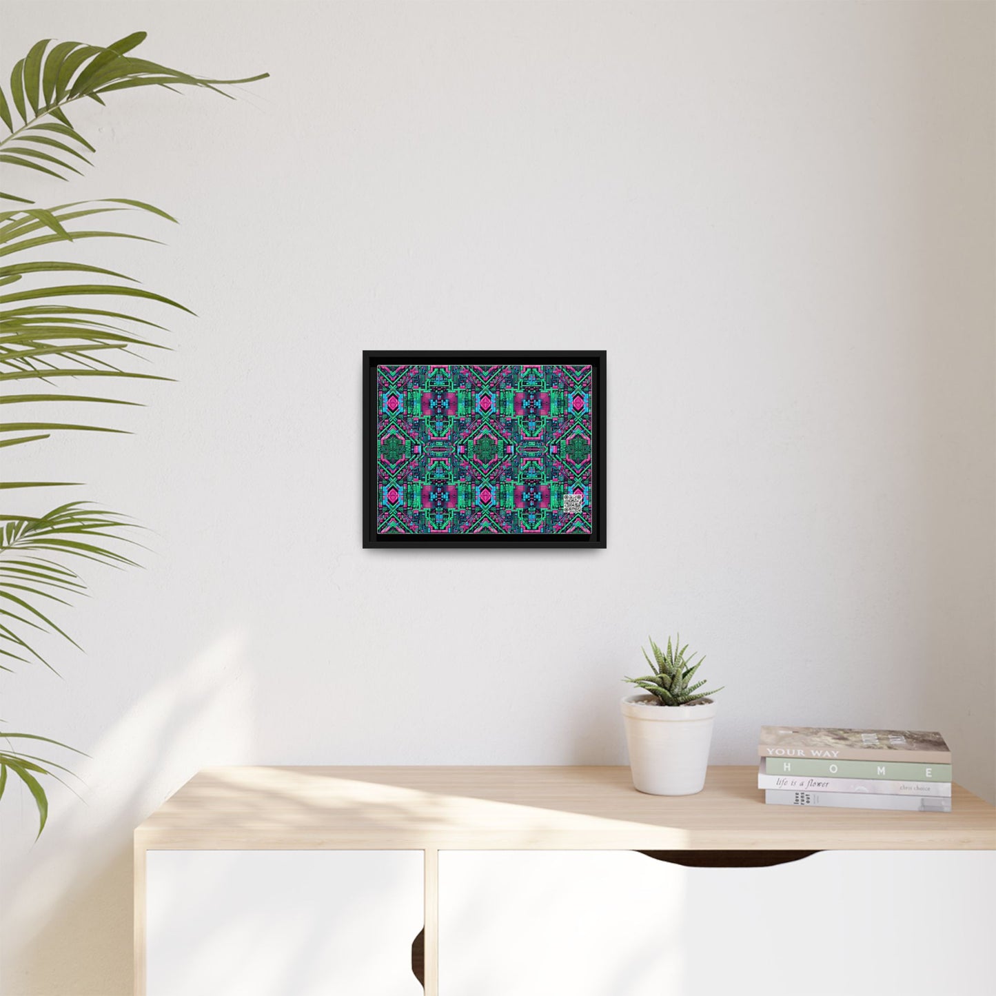 Digital Glitch Vibes Tech-Inspired Streetwear Matte Canvas, Framed (multi-Color) - 8404 Design-71 A
