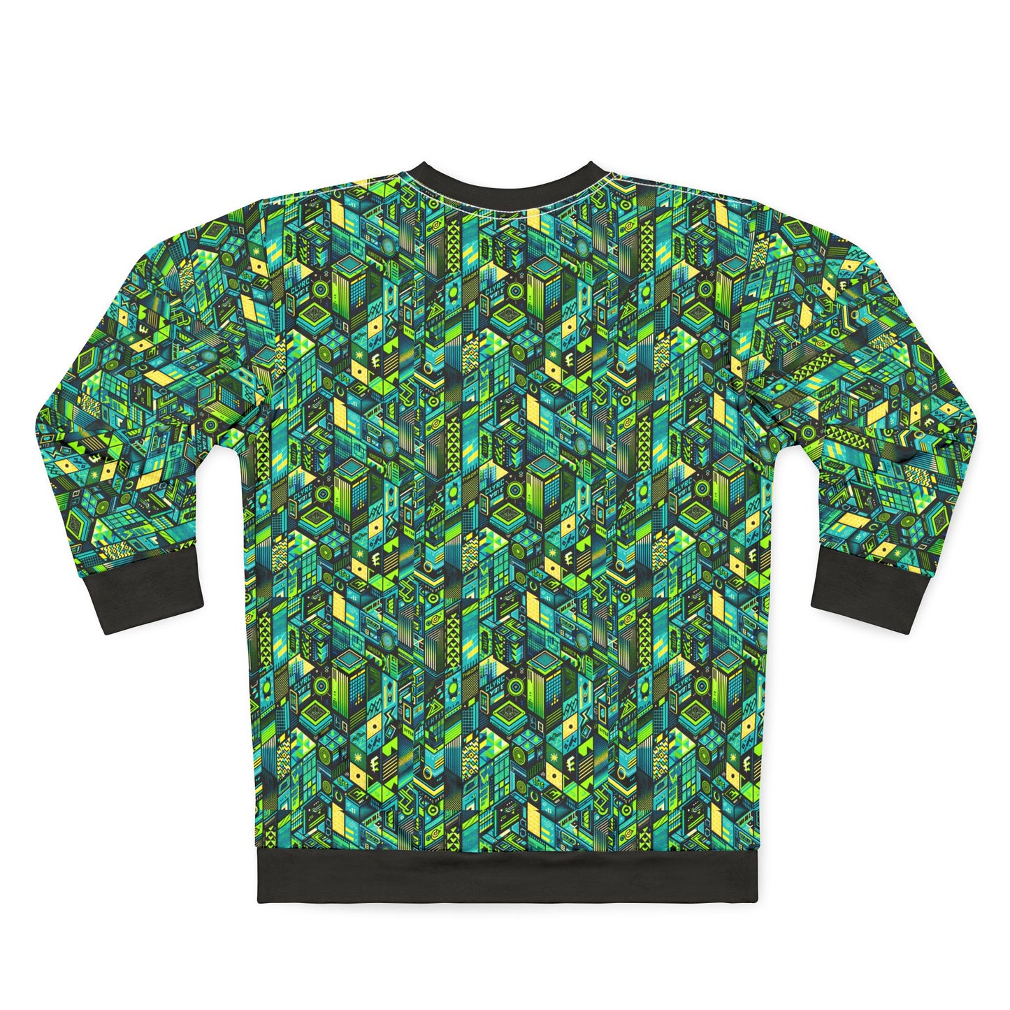 Tech-Infused Neon Tech-Forward Streetwear Sweatshirt - 8404 Design-61