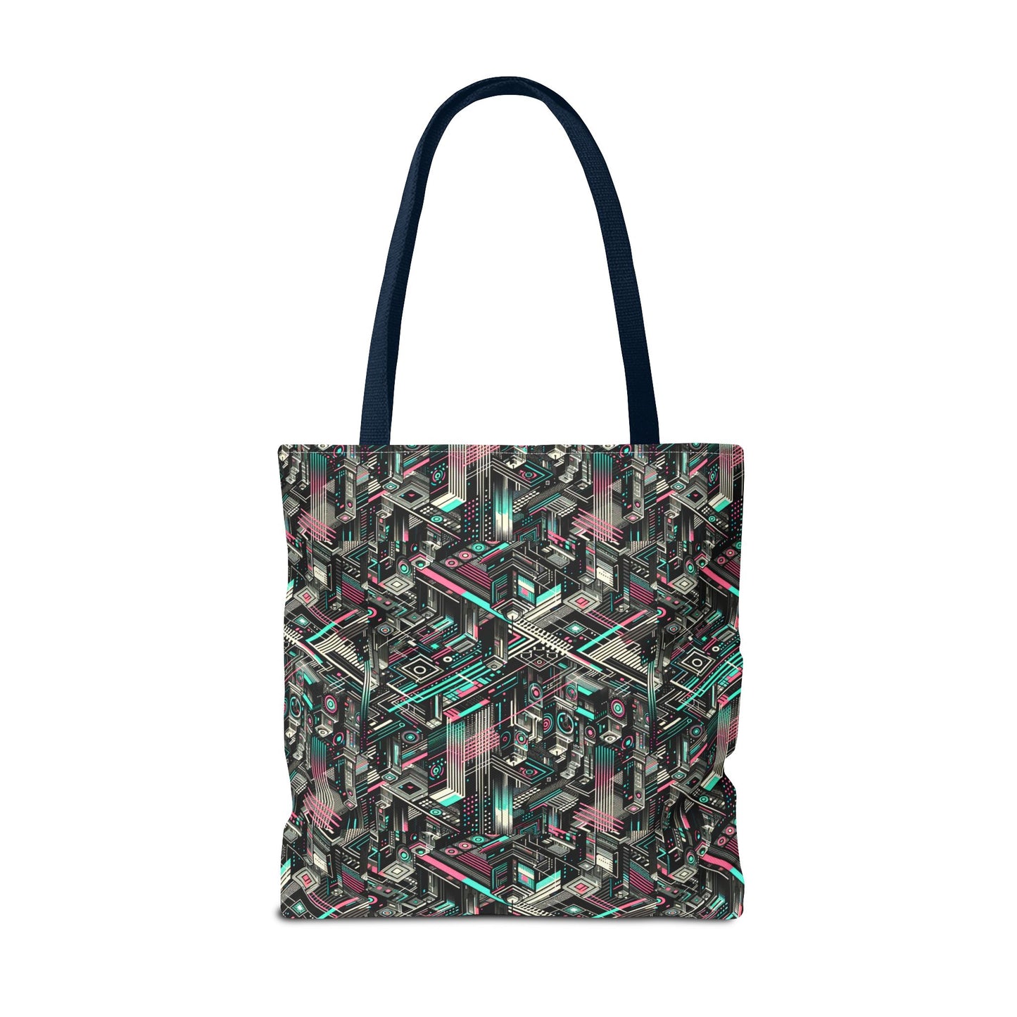 Digital Dreamland Tech-Inspired Streetwear Tote Bag - 8404 Design-51