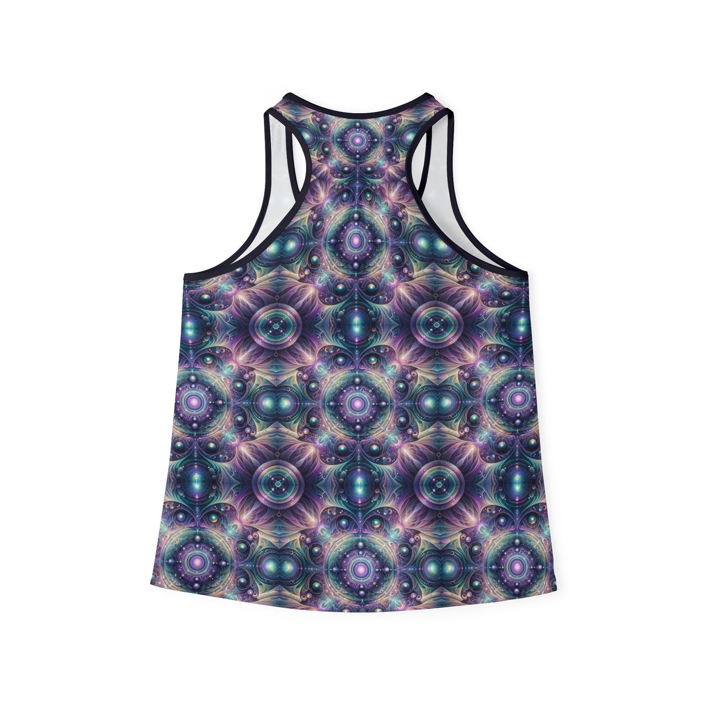 Iridescent Tech Fusion Tech-Forward Streetwear Women's Tank Top - 8404 Design-61